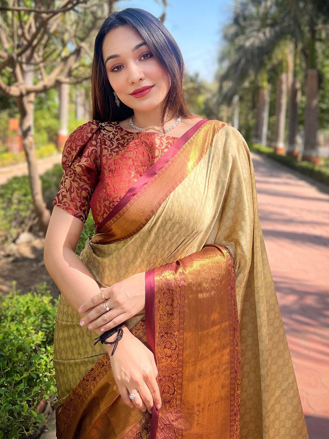 Golden kanjivaram soft shops silk saree| stylebypanaash saree