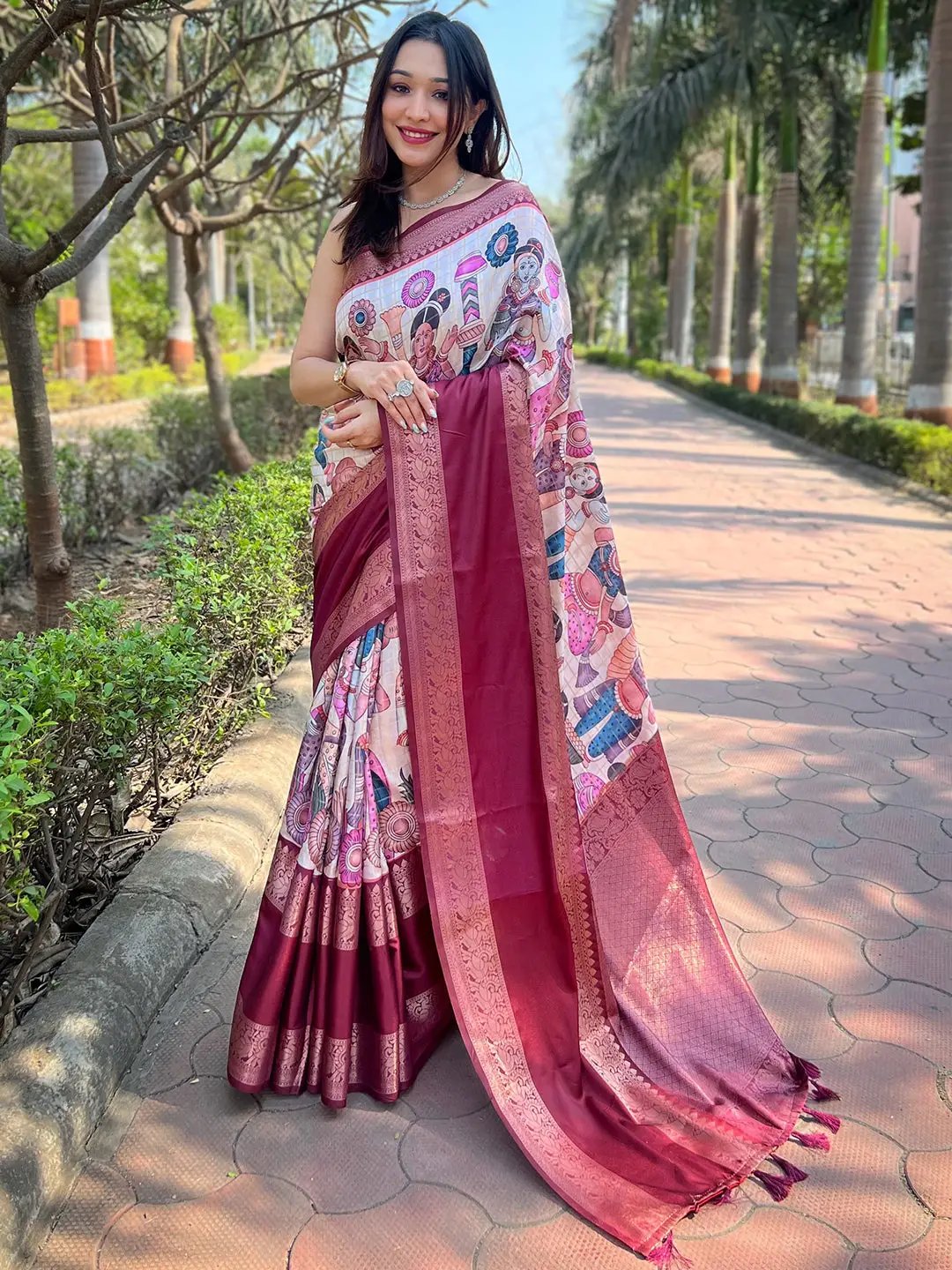 Soft Banarasi Handloom Ikkat Weaving Soft Silk Saree and Blouse for women, shops traditional saree, designer saree, Indian saree, Saree dress.