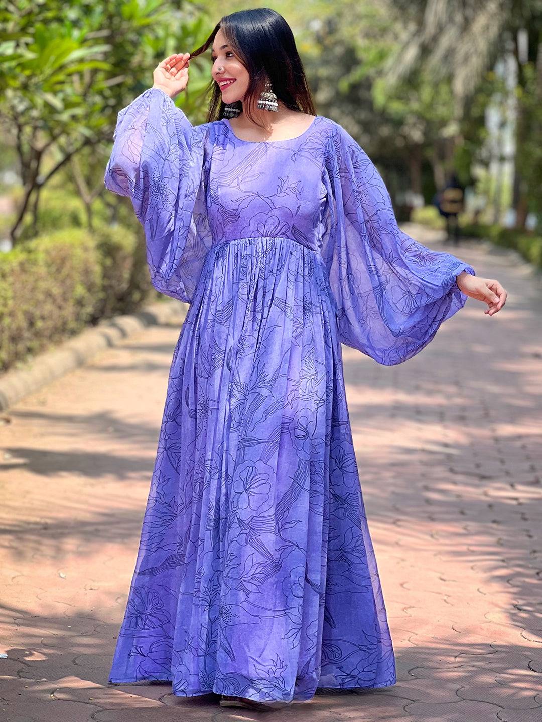 Puffy sleeves dress best sale