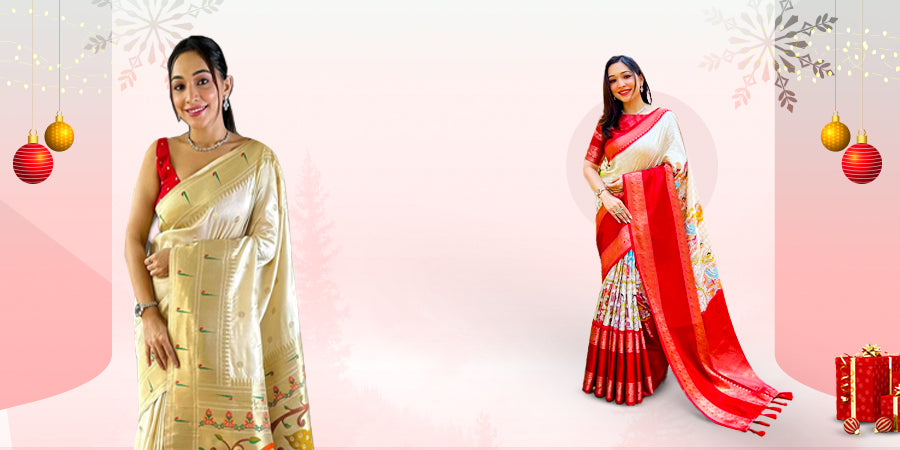 Sarees for the Season: Christmas and New Year’s Eve Outfit Ideas