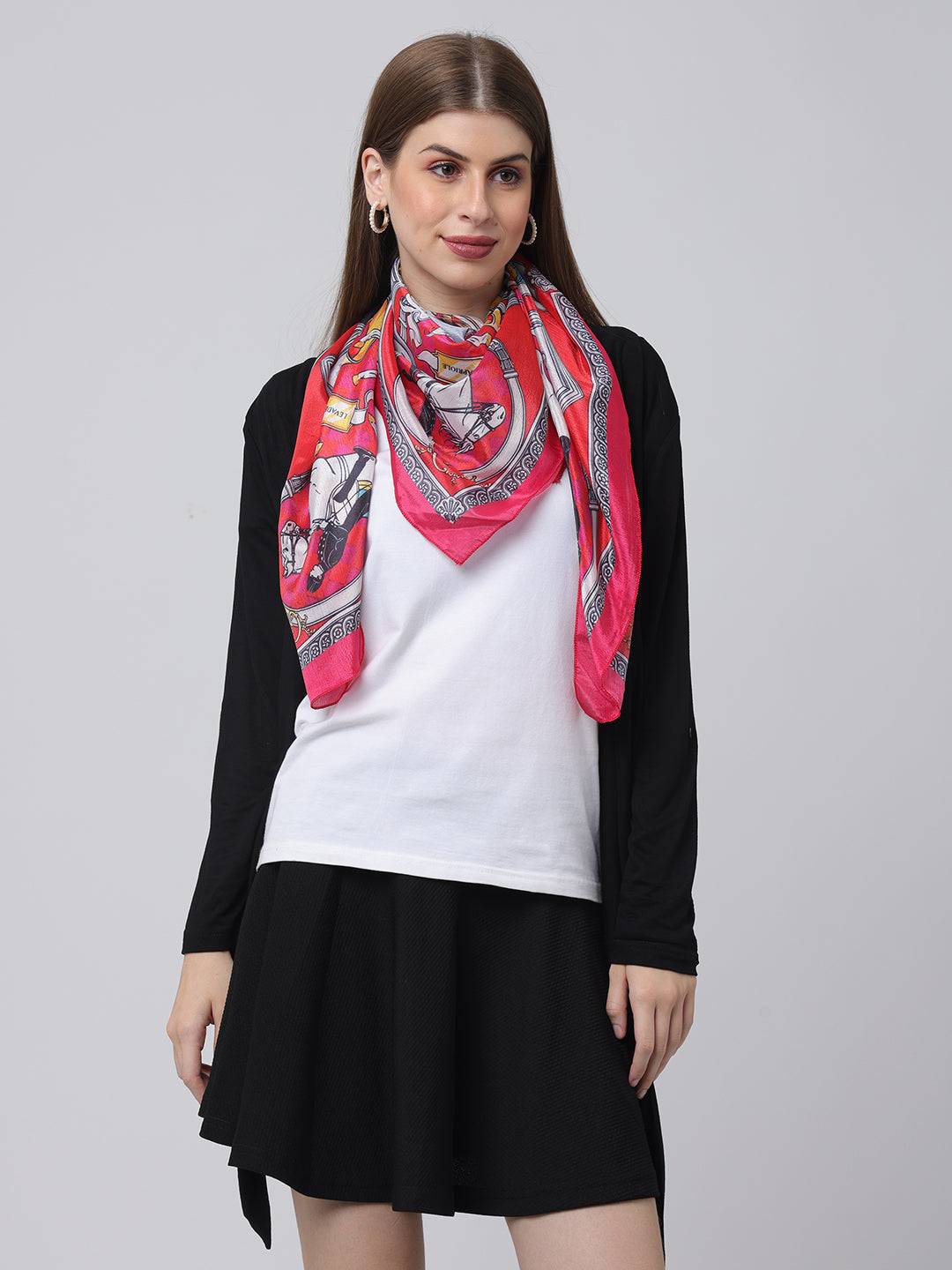 Regal Equestrian Silk Scarf