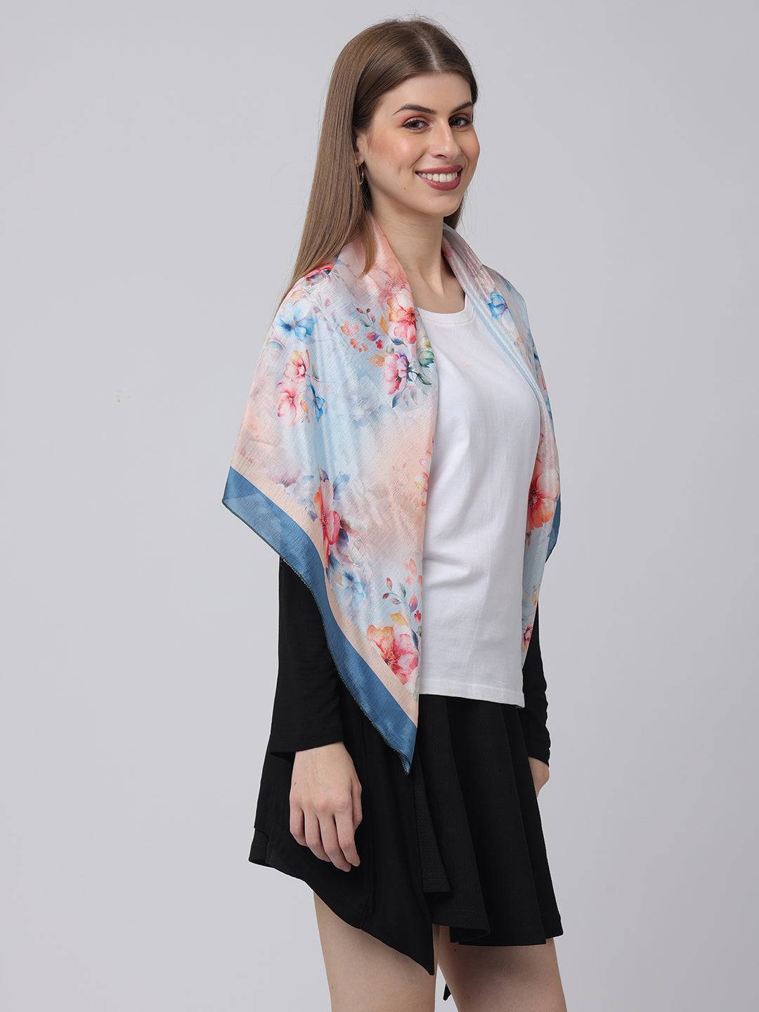 Pastel Blossom Scarf