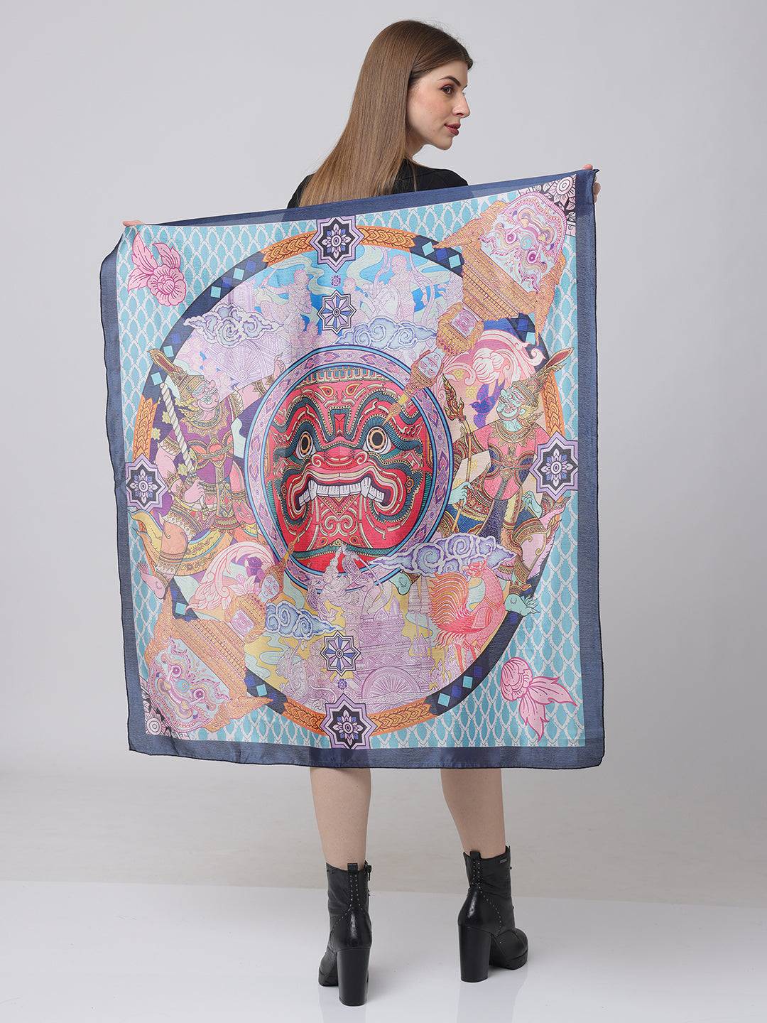 Mythical Mask Art Scarf