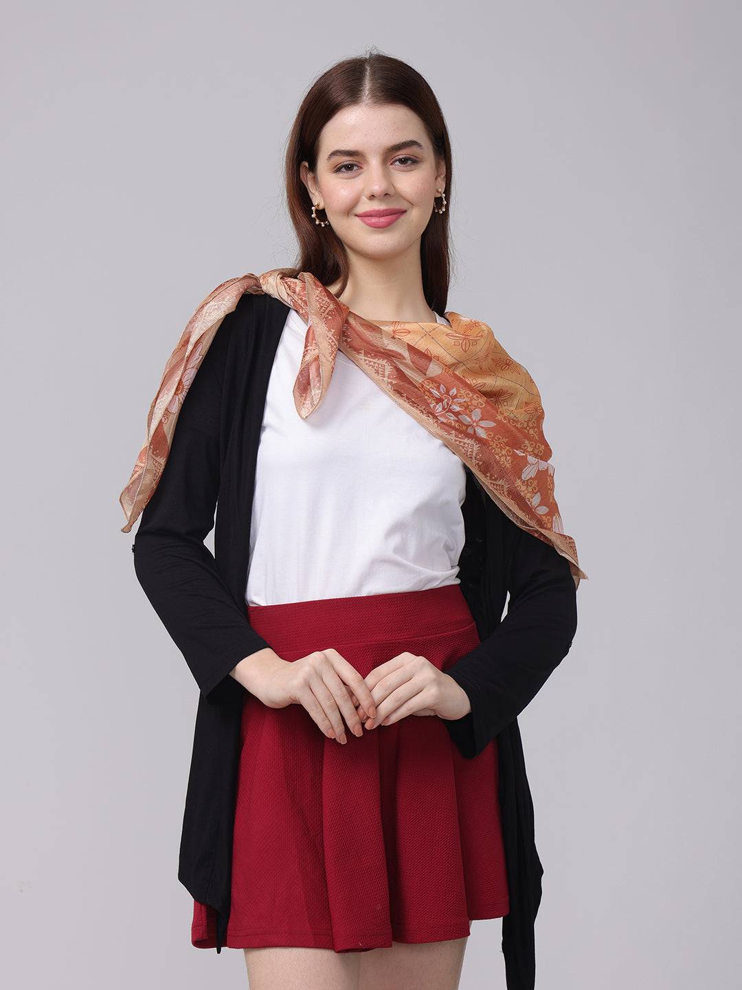 Geometric Motifs Patterned Scarf