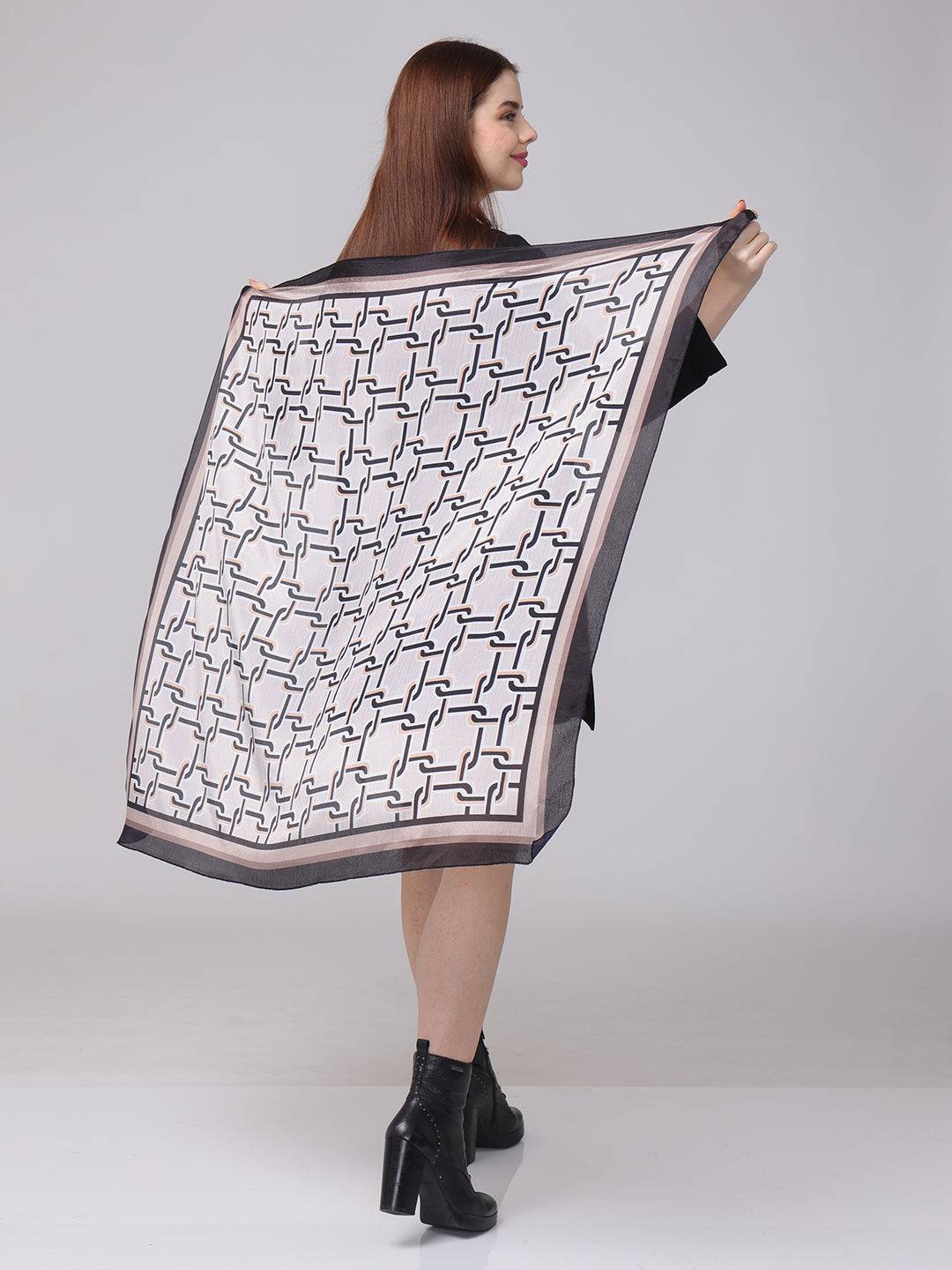 Horsebit Printed Scarf