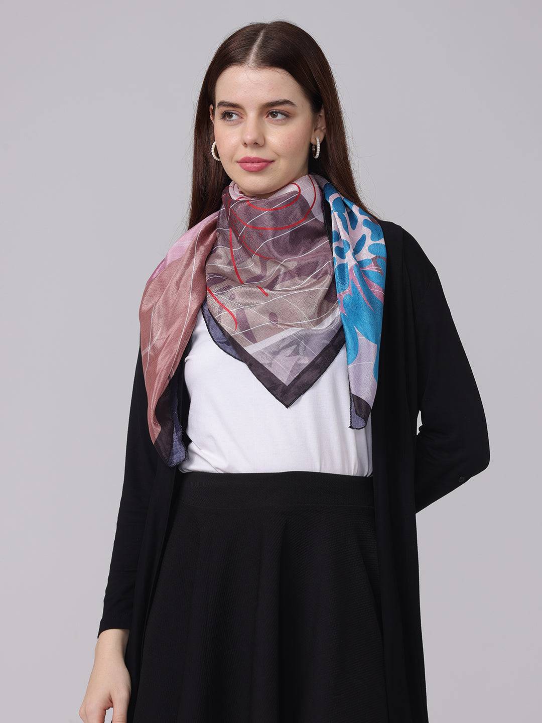 Abstract Pastel Patterned Scarf