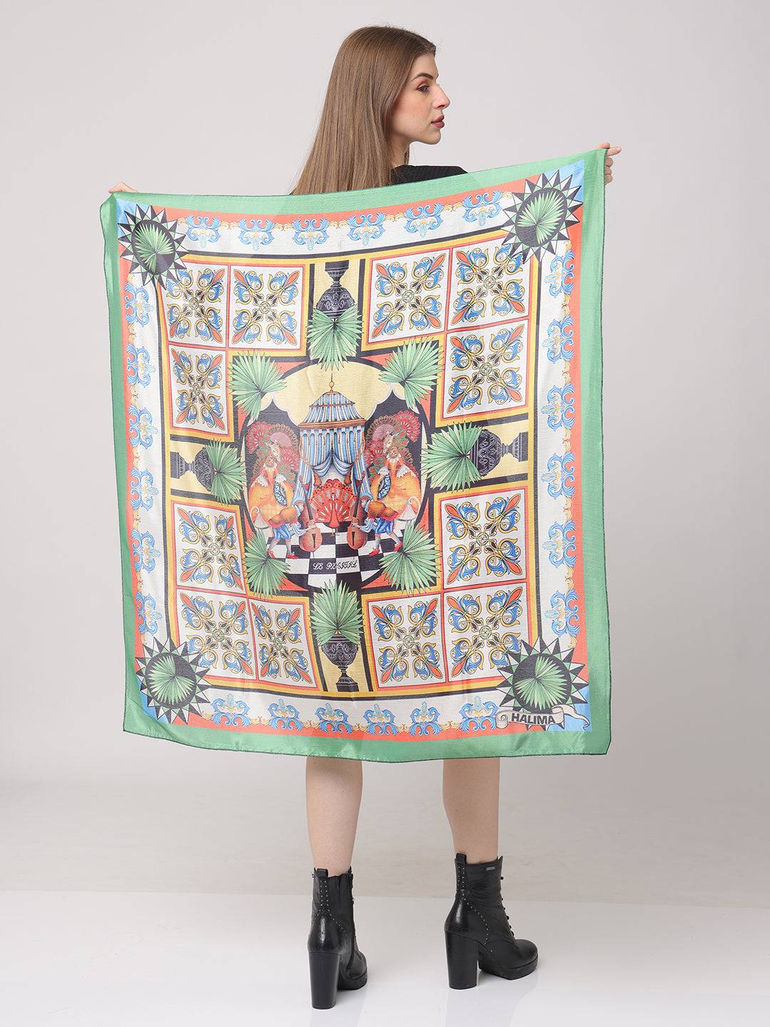 Vibrant Art Deco Scarf