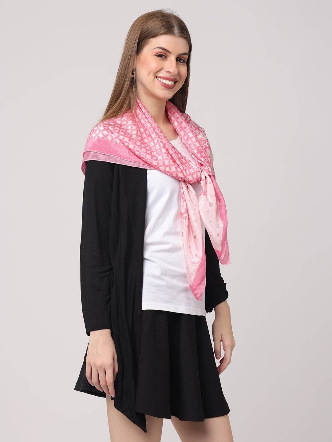 Floral Chiffon Scarf