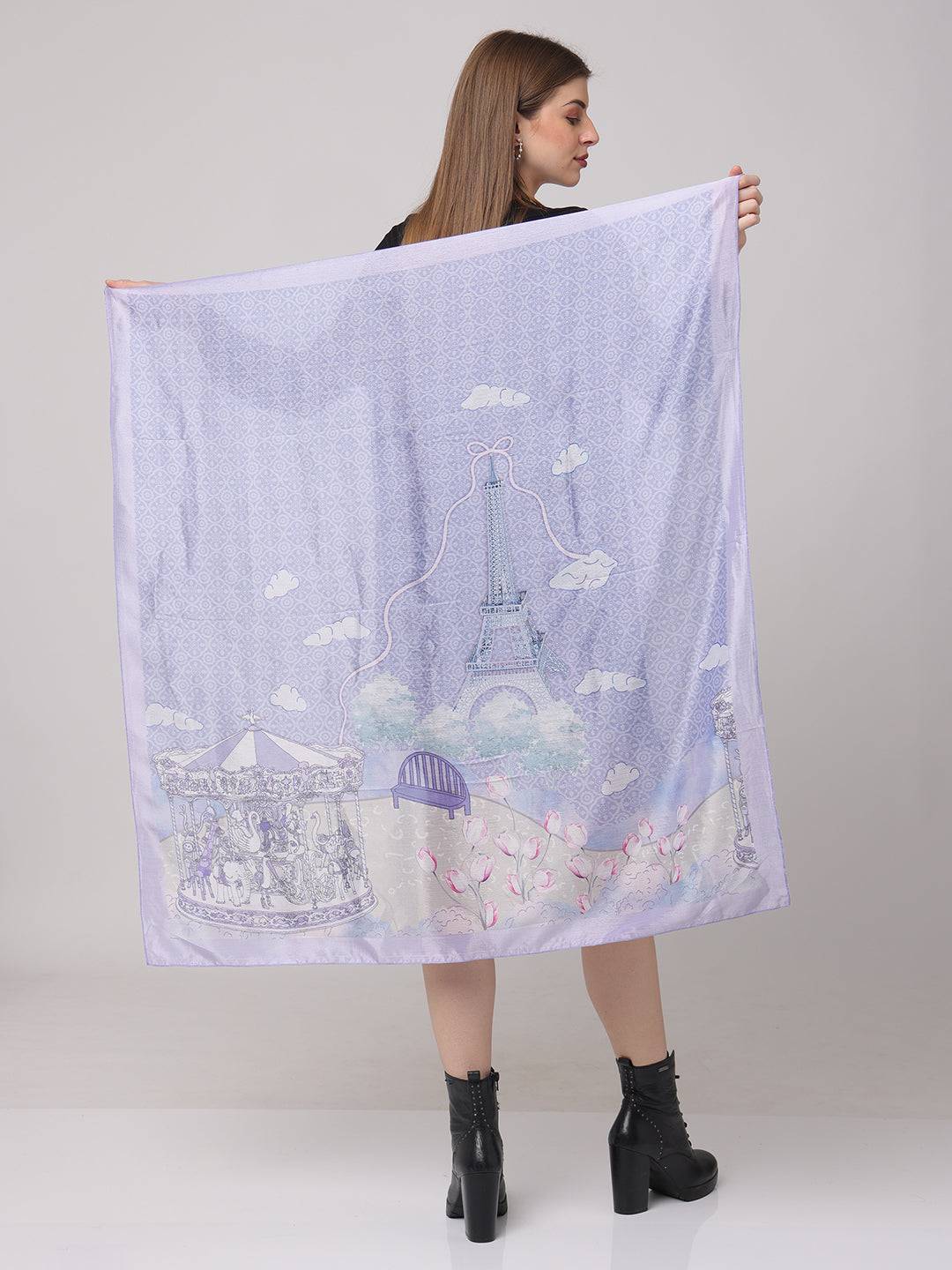 Lavender Carousel Scarf