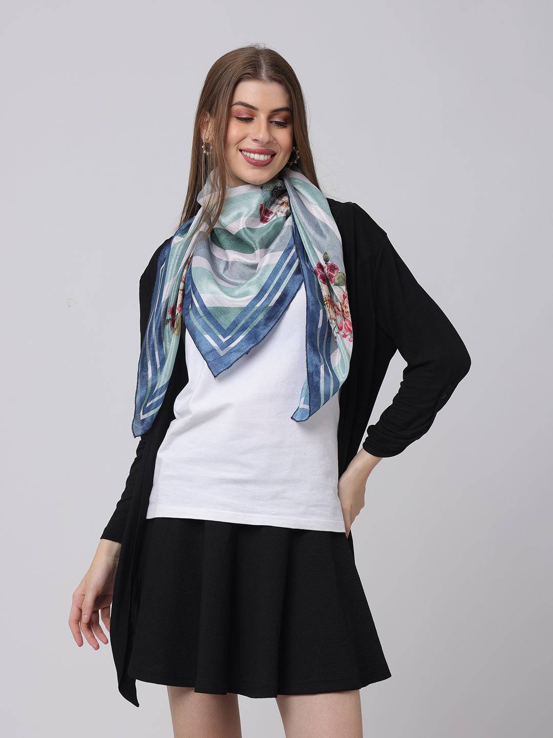 Blossom Stripes Scarf