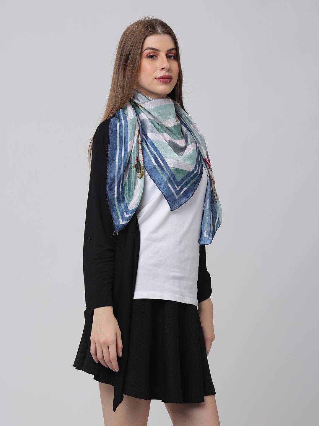 Blossom Stripes Scarf