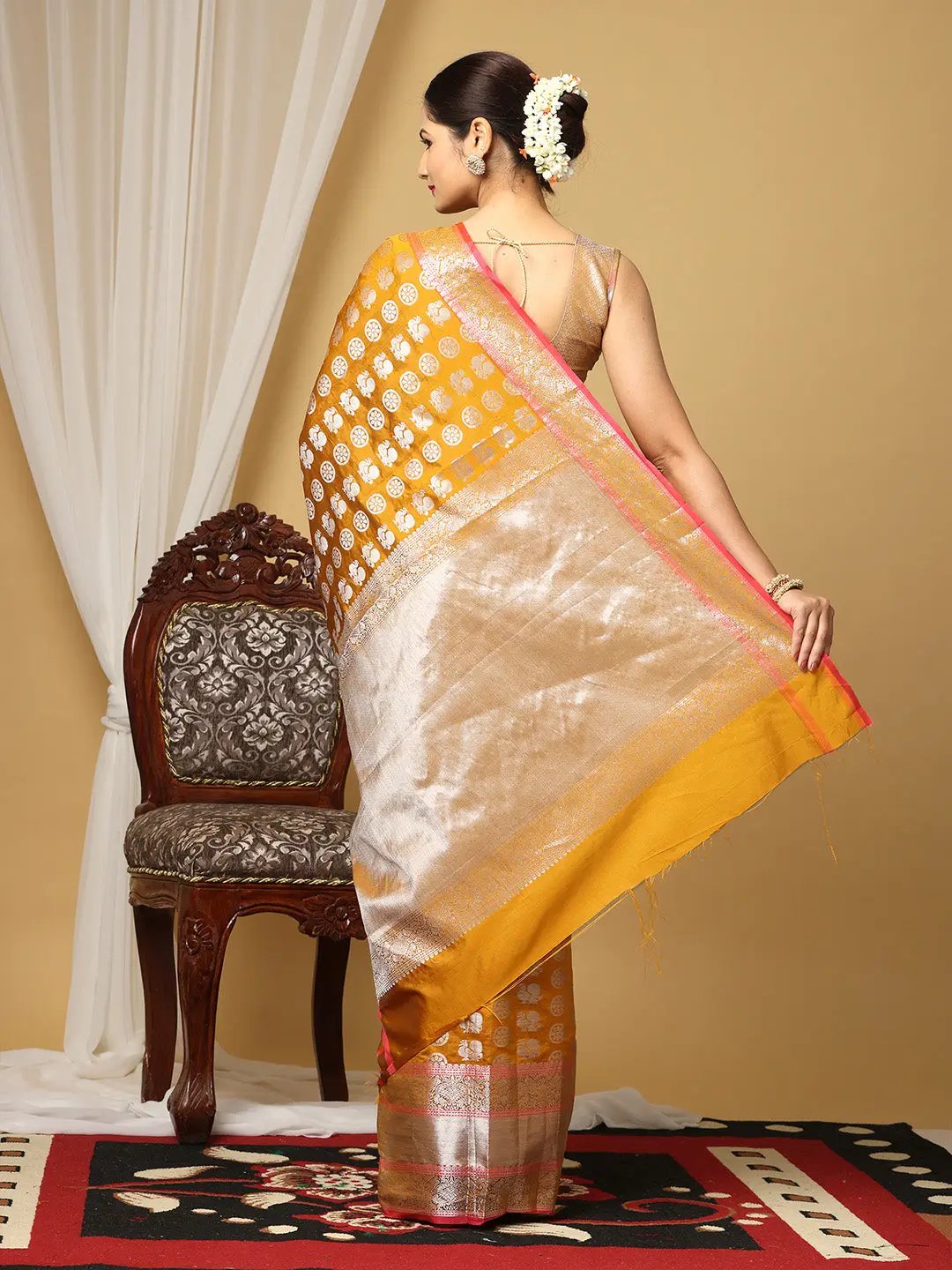 Kanjivaaram Soft Silk Saree With Zari More Silkka work 