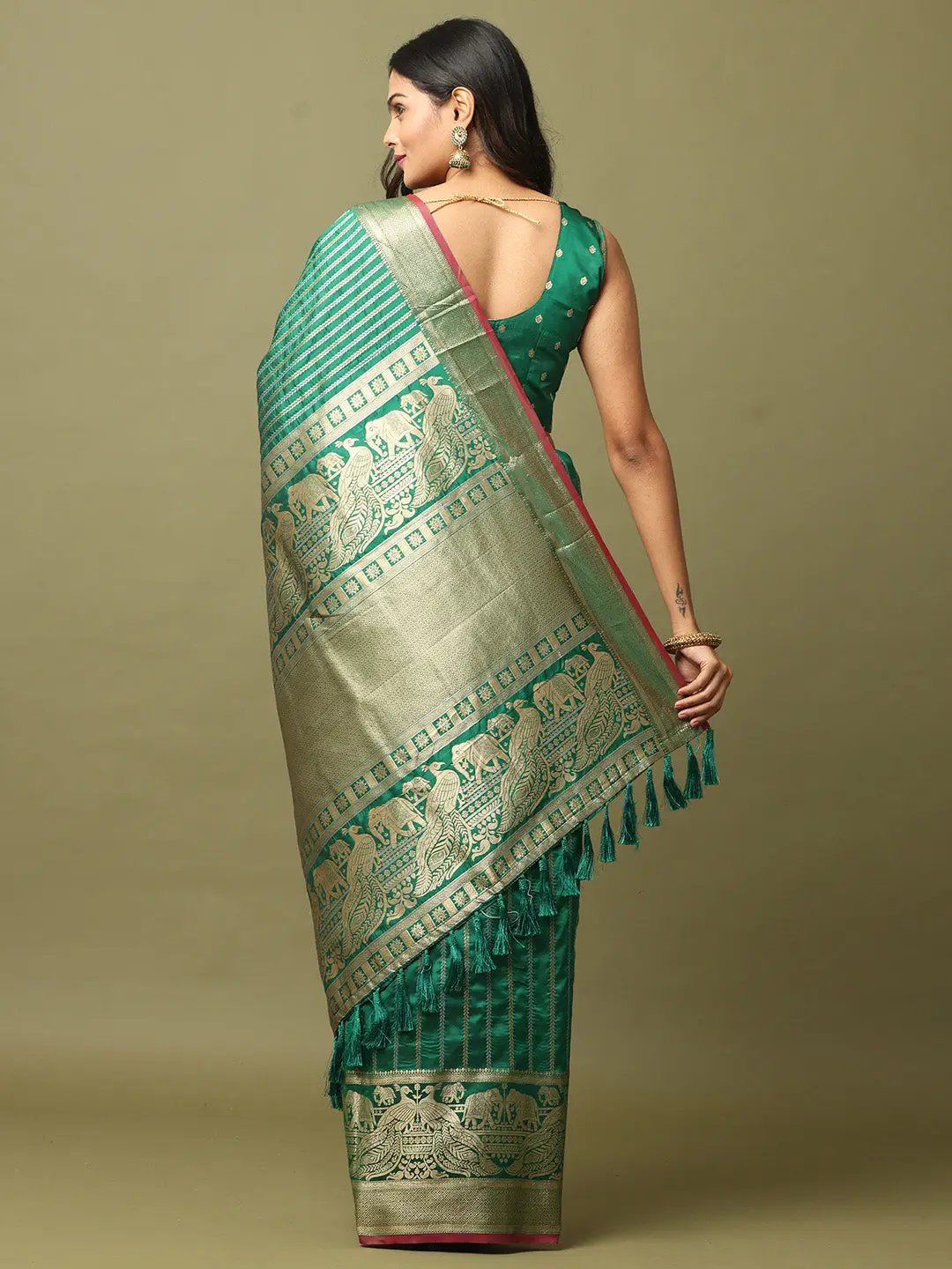 Elegant Soft Silk Zari Kanchi Banarasi Saree