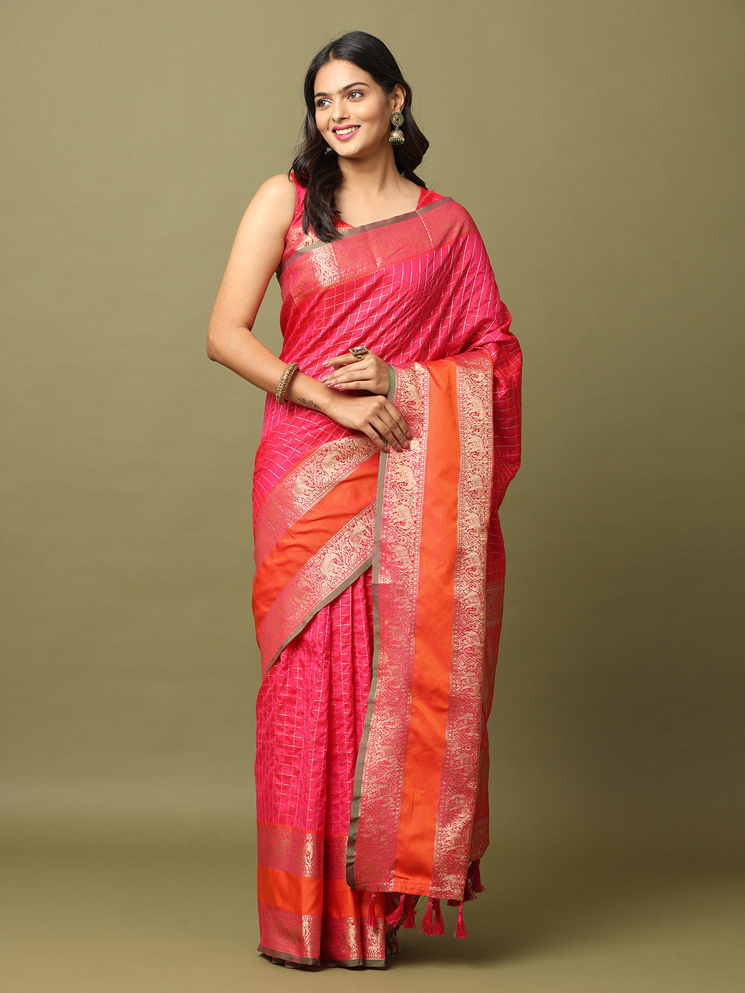 Elegant Soft Silk Zari Kanchi Banarasi Saree