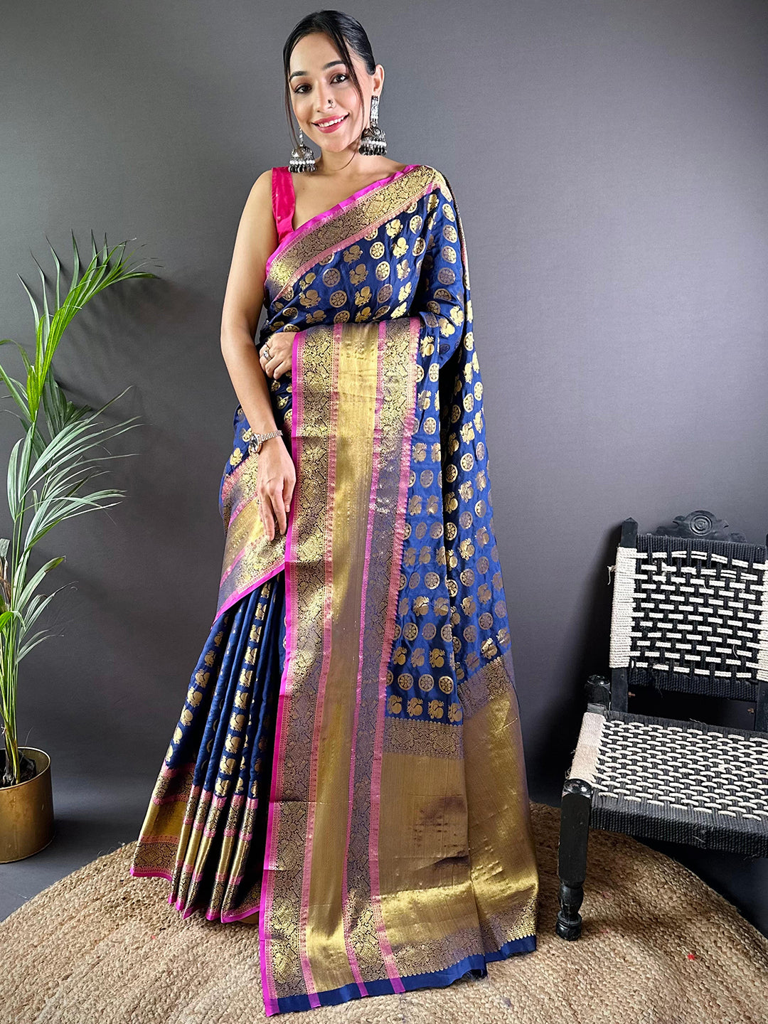 Heritage Gold Zari Kanjeevaram Silk Saree