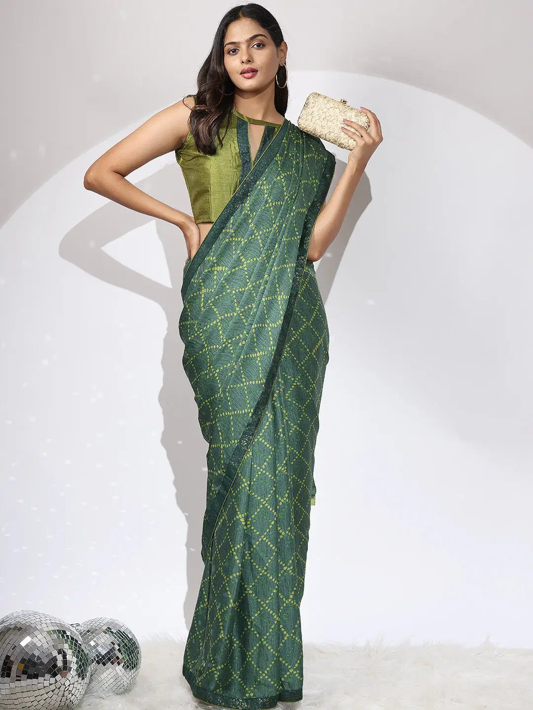 Soft Georgette Multi Colored Party Wear Designer Saree