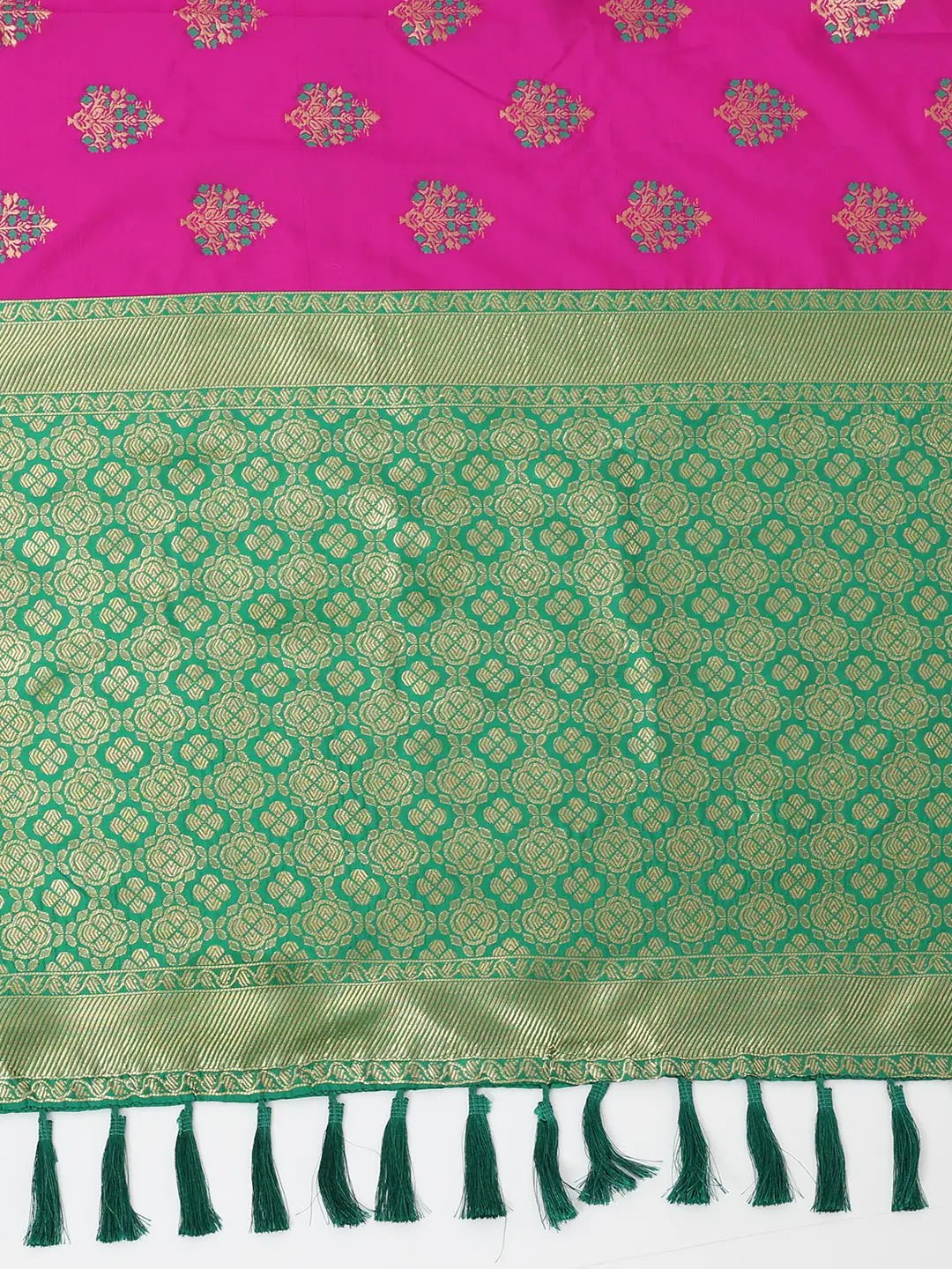 Banarasi Katan Silk Zari Saree With Zari Butti Work