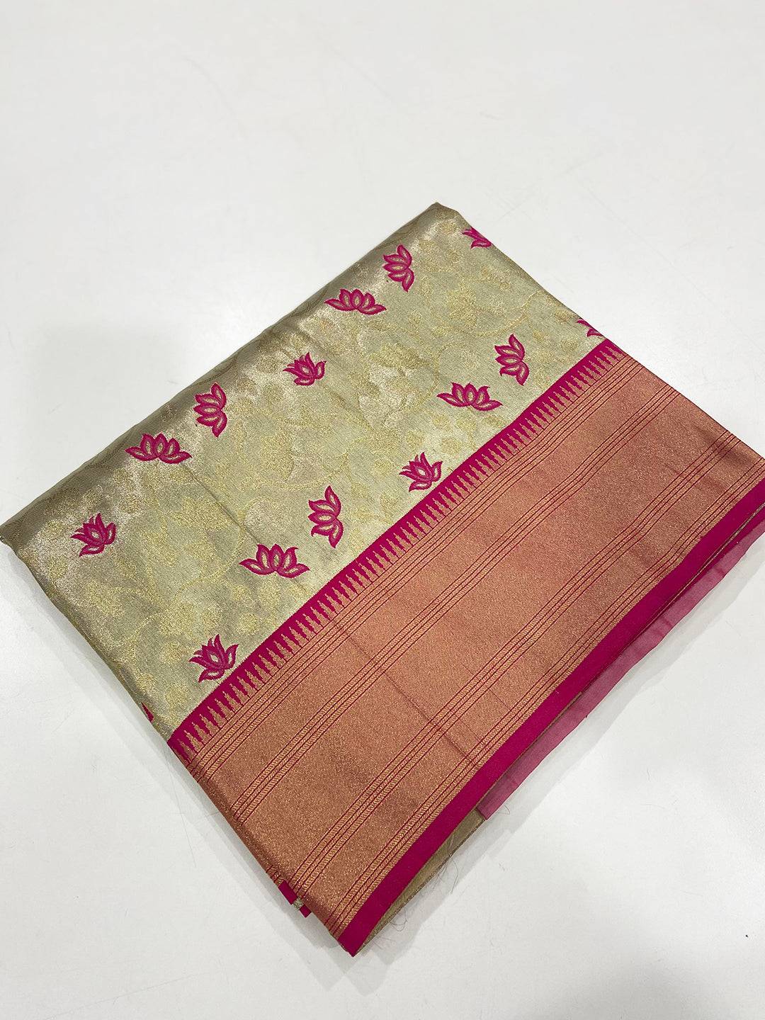 Golden Heritage Lotus Saree