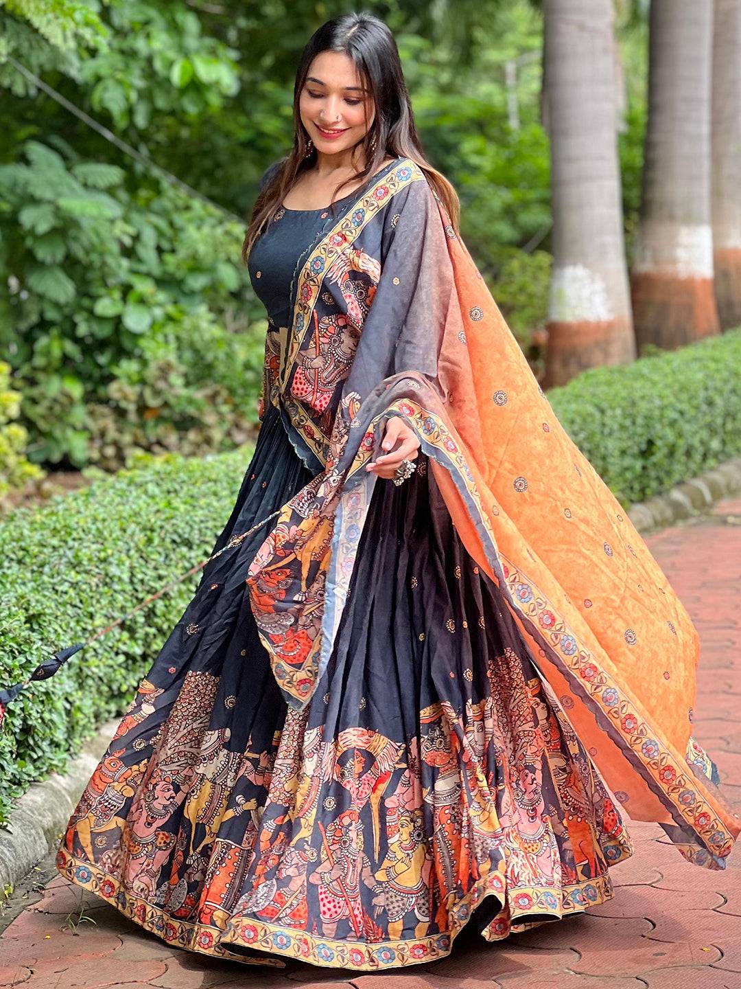 Heritage Kalamkari Lehenga Set