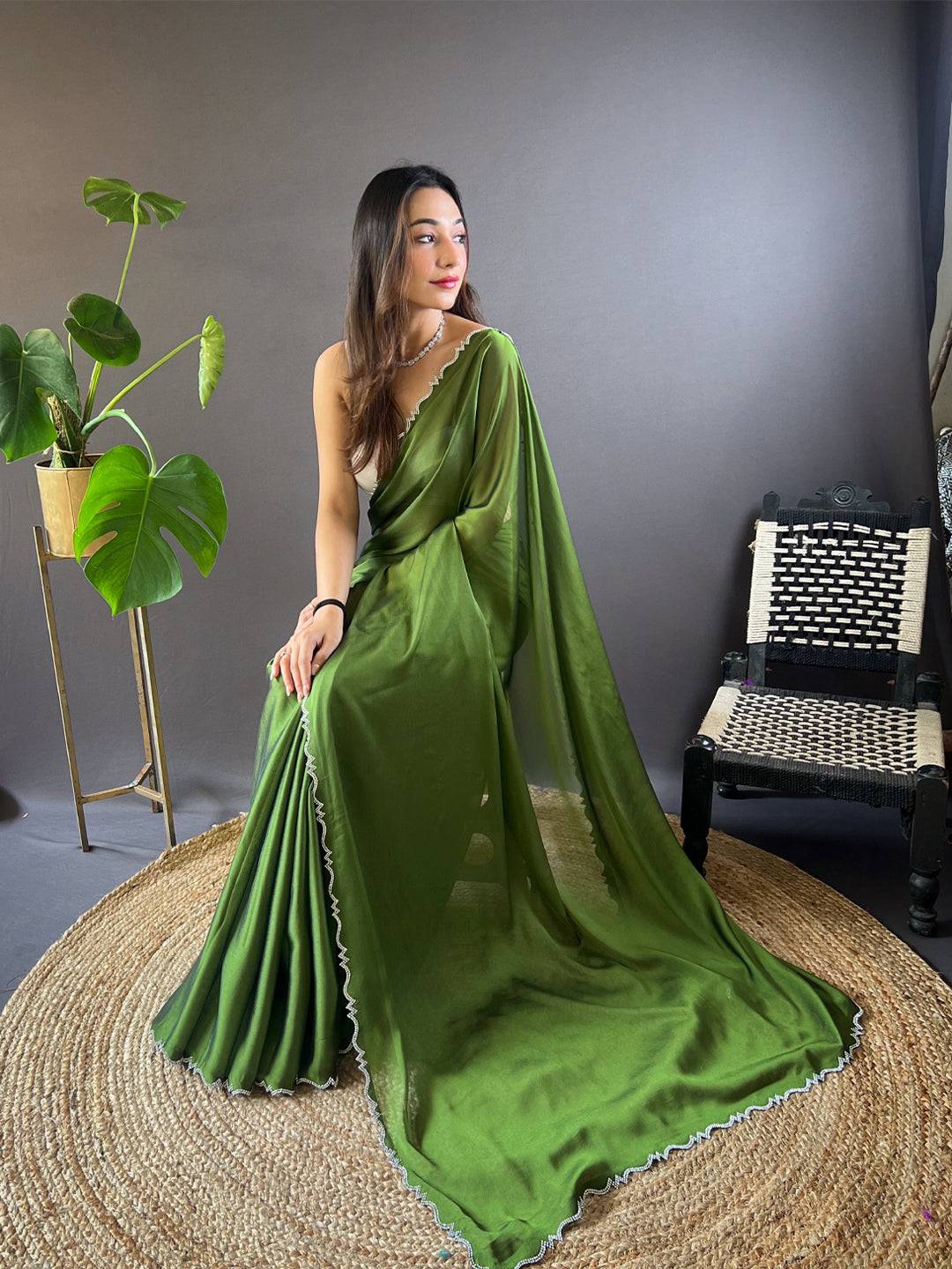 Jade Mist Rangoli Silk Saree