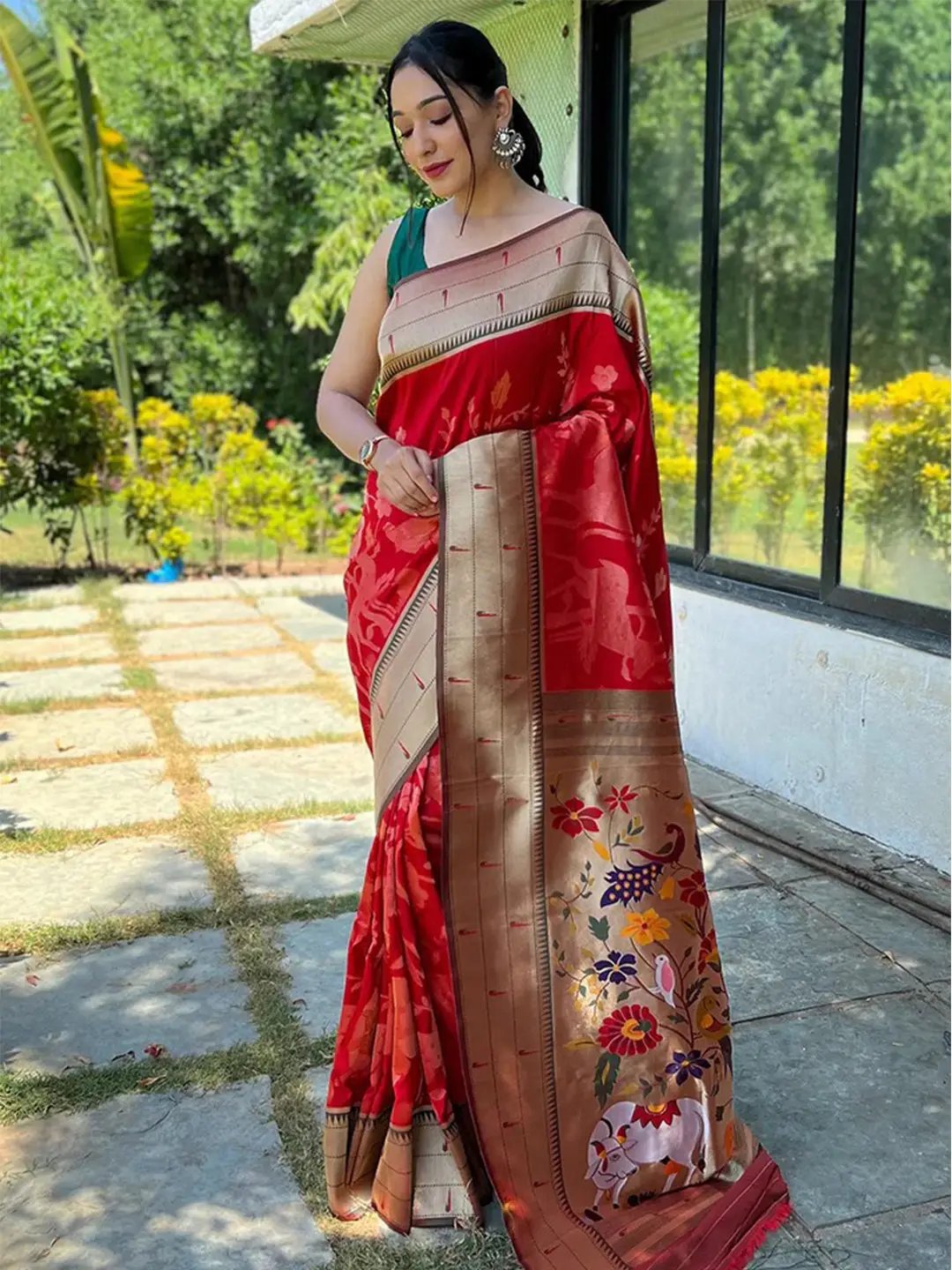 Paithani saree for marriage best sale