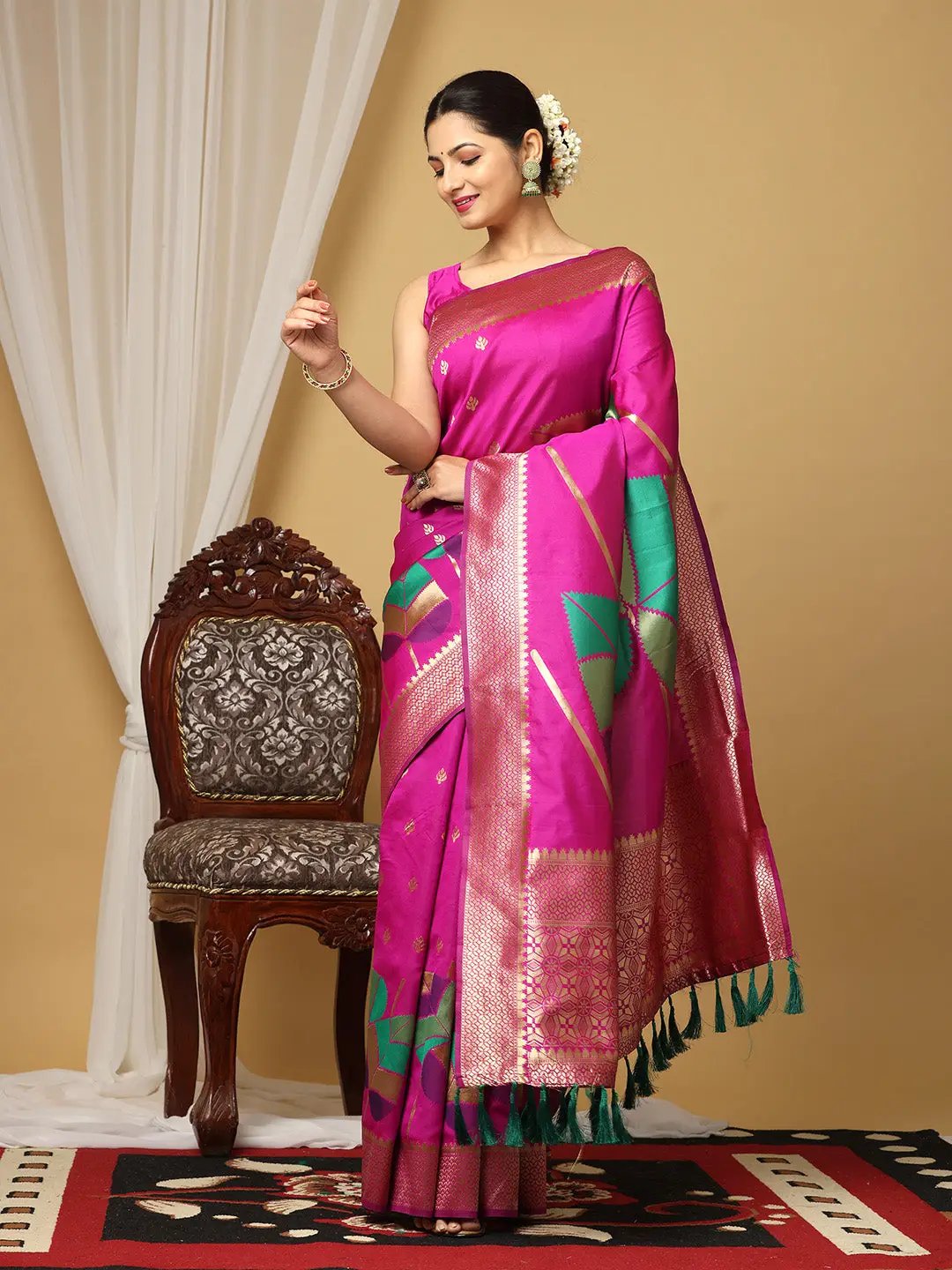 Banarasi Katan Silk Zari Design Saree