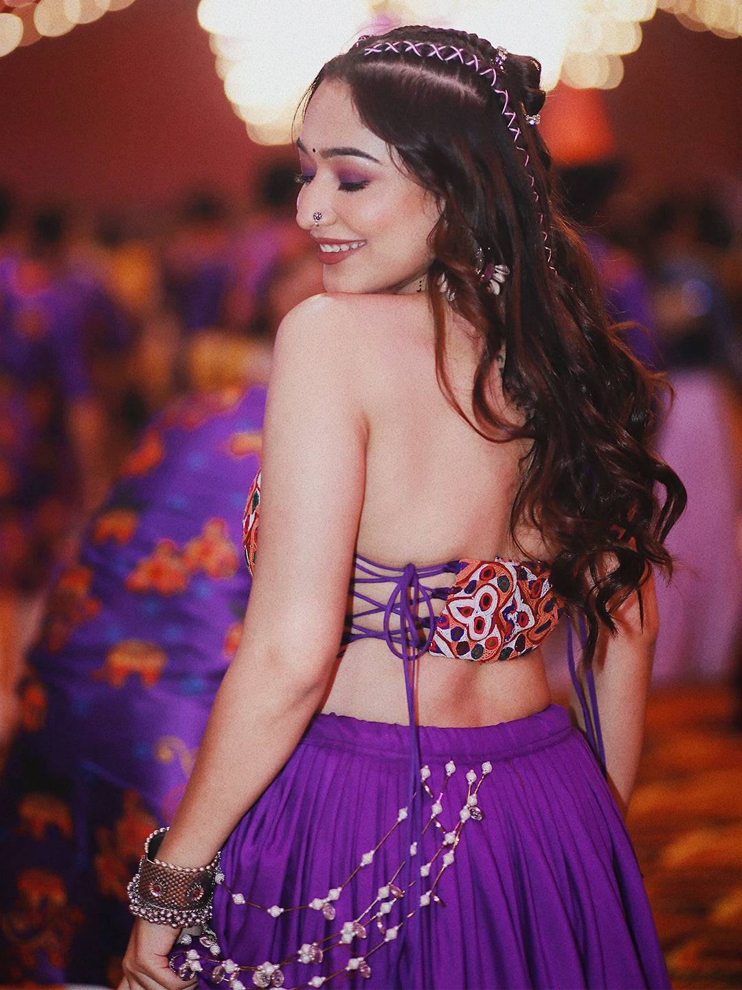 The Regal Purple Lehenga