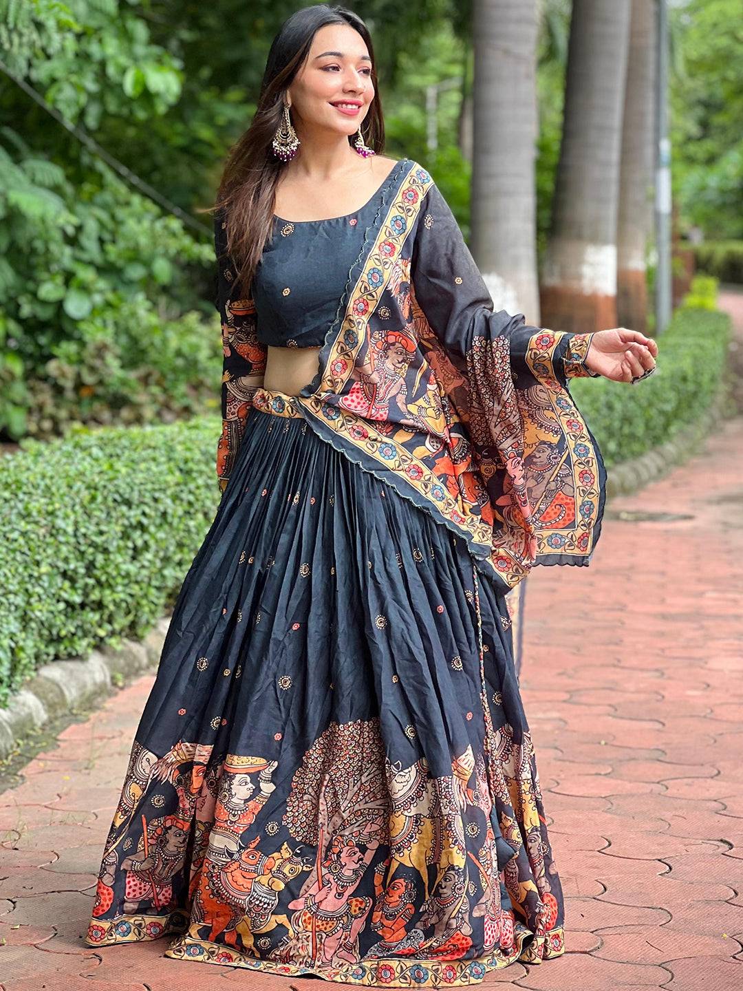 Heritage Kalamkari Lehenga Set