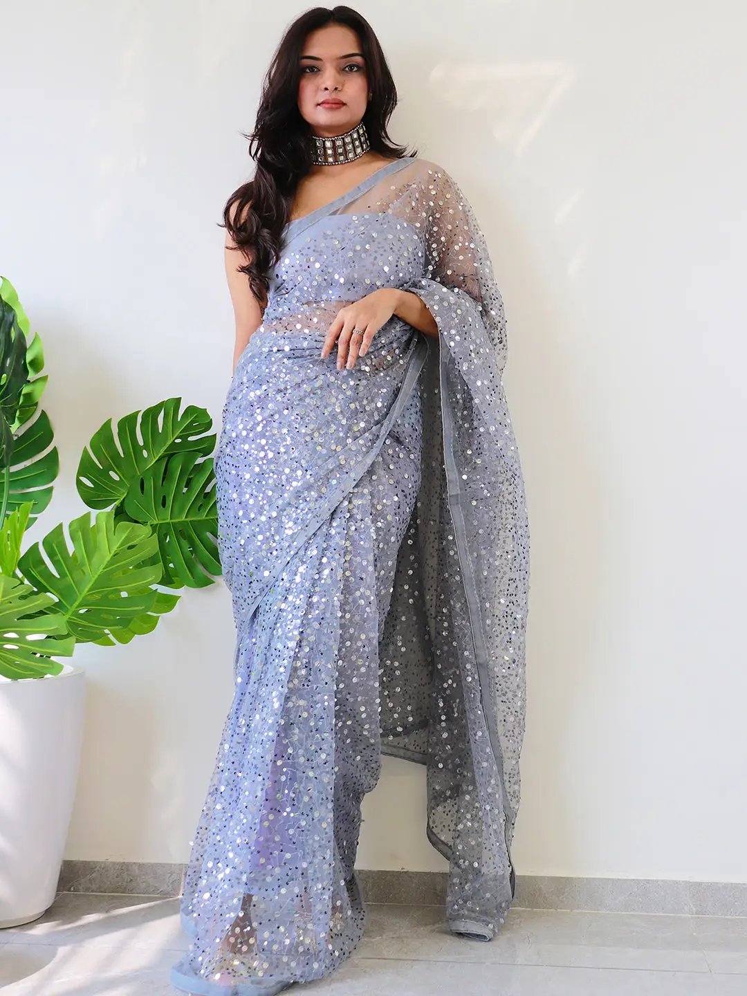 Keerthy Suresh's Silver Sequin Saree Is Perfect For Summer Weddings | Times  Now