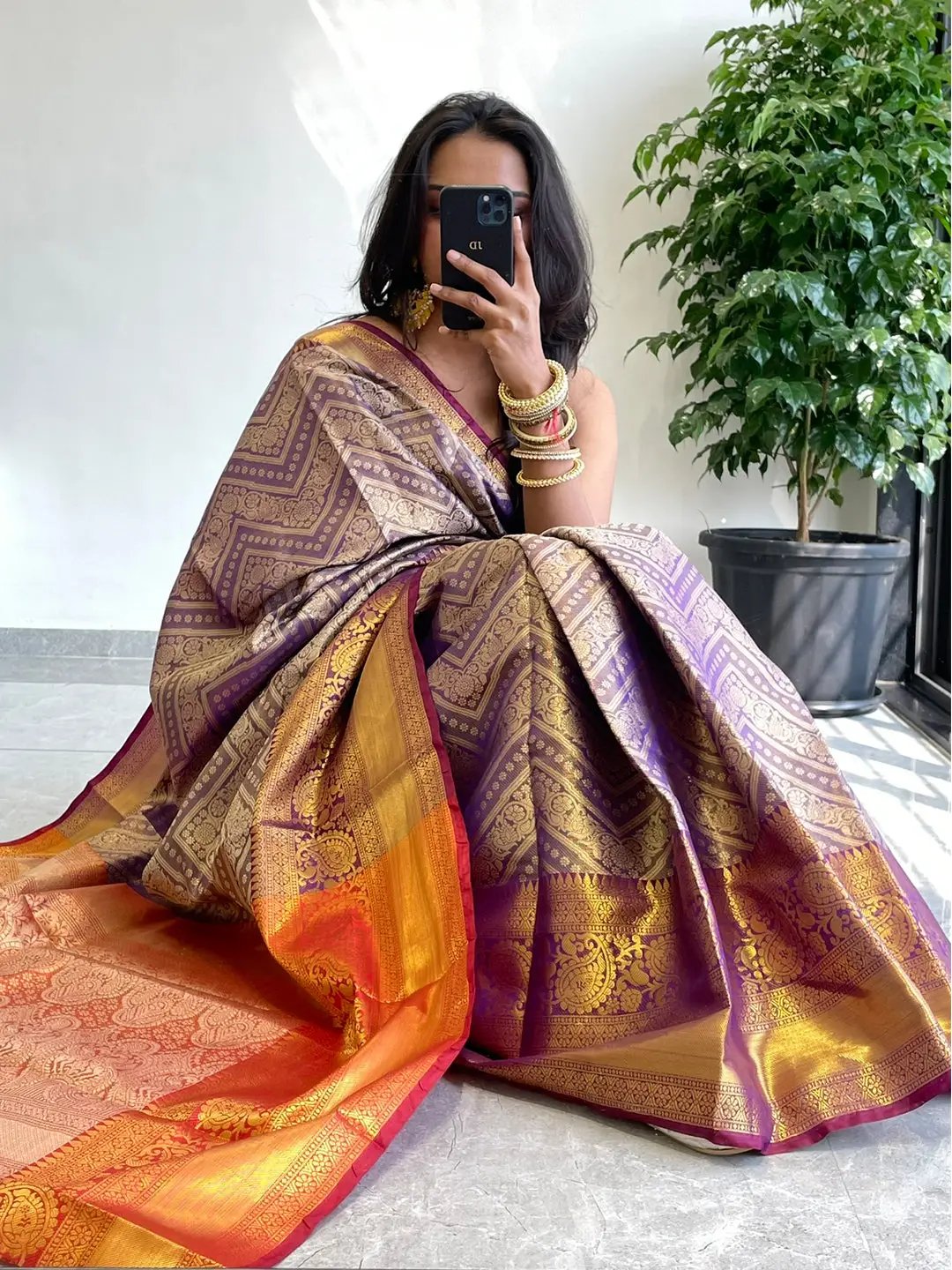 Gold Zari Kanjivaaram Pattu Silk Saree