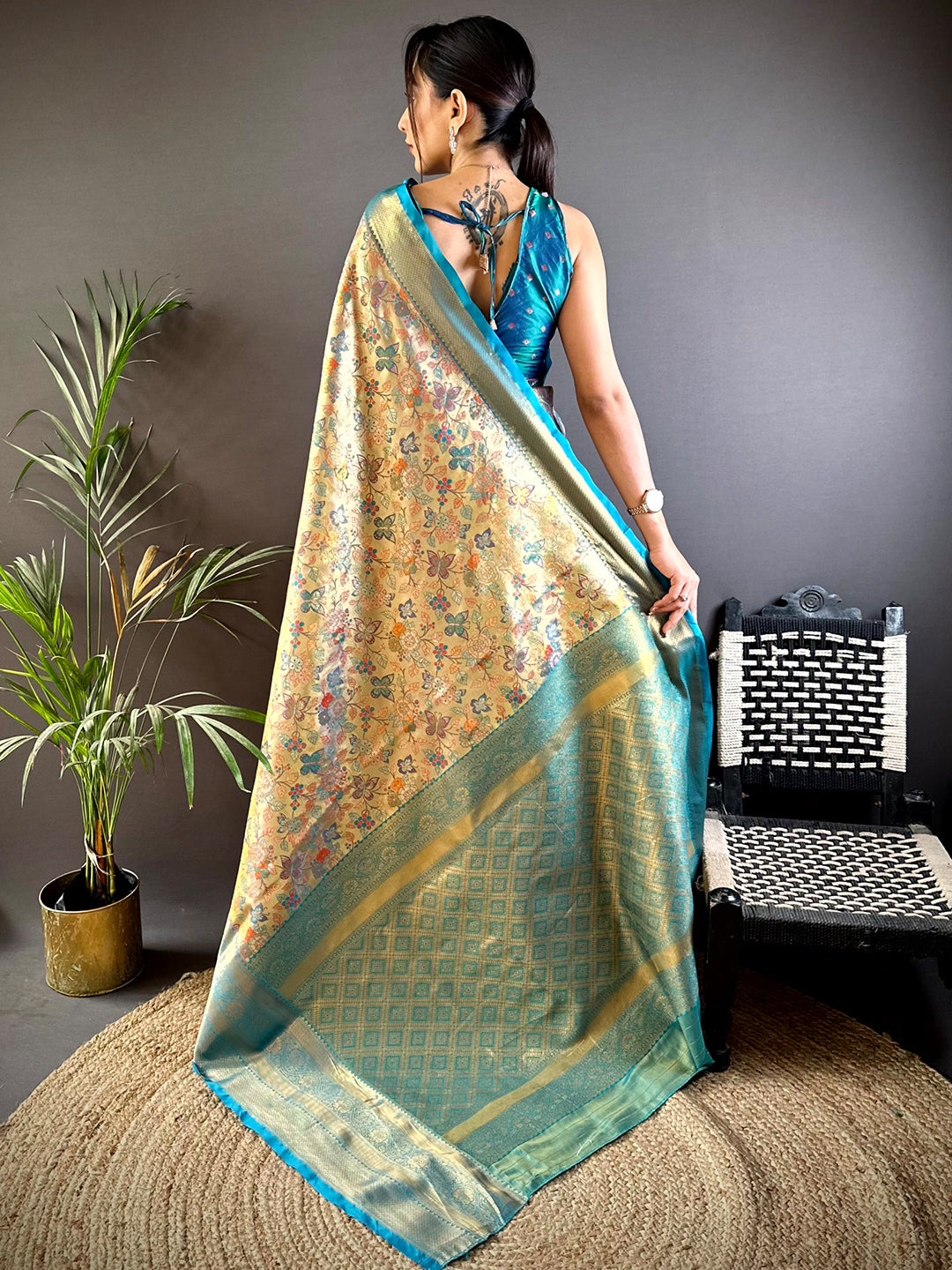 Rama Dharmavaram Butterfly Silk Saree