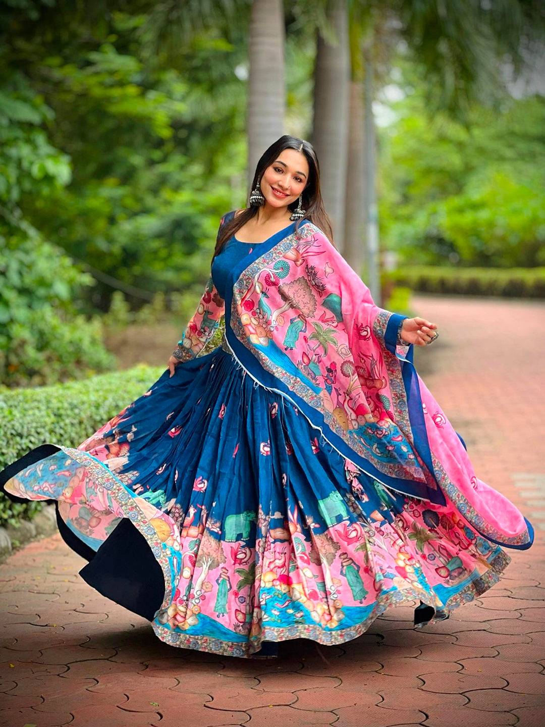 Majestic Kalamkari Lehenga Set