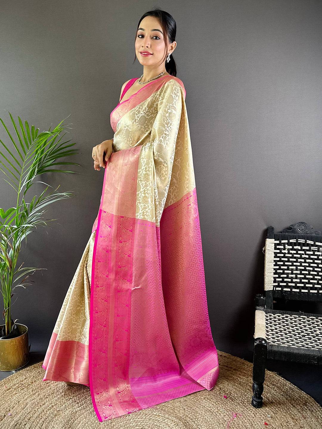 Royal Banarasi Kora Katan Silk Saree