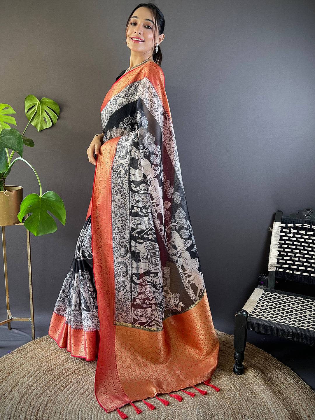 Kalamkari Kota Saree