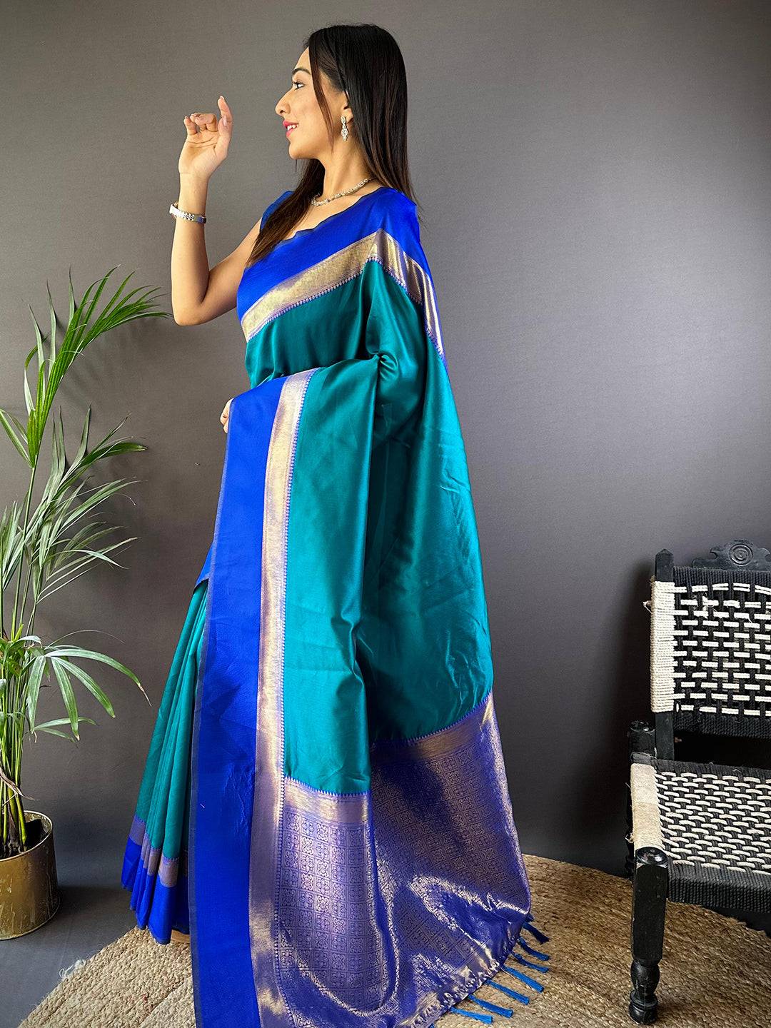 Radiant Harmony Katan Silk Saree