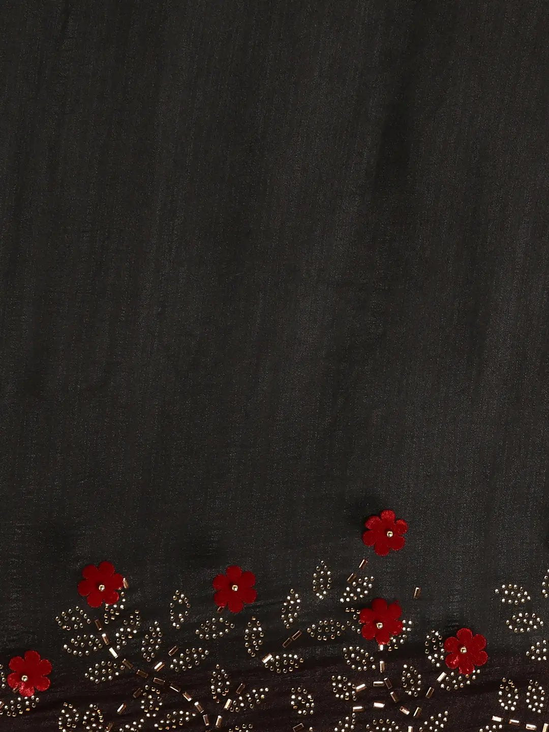  Vichitra Poly Silk Saree with Embellished Border 