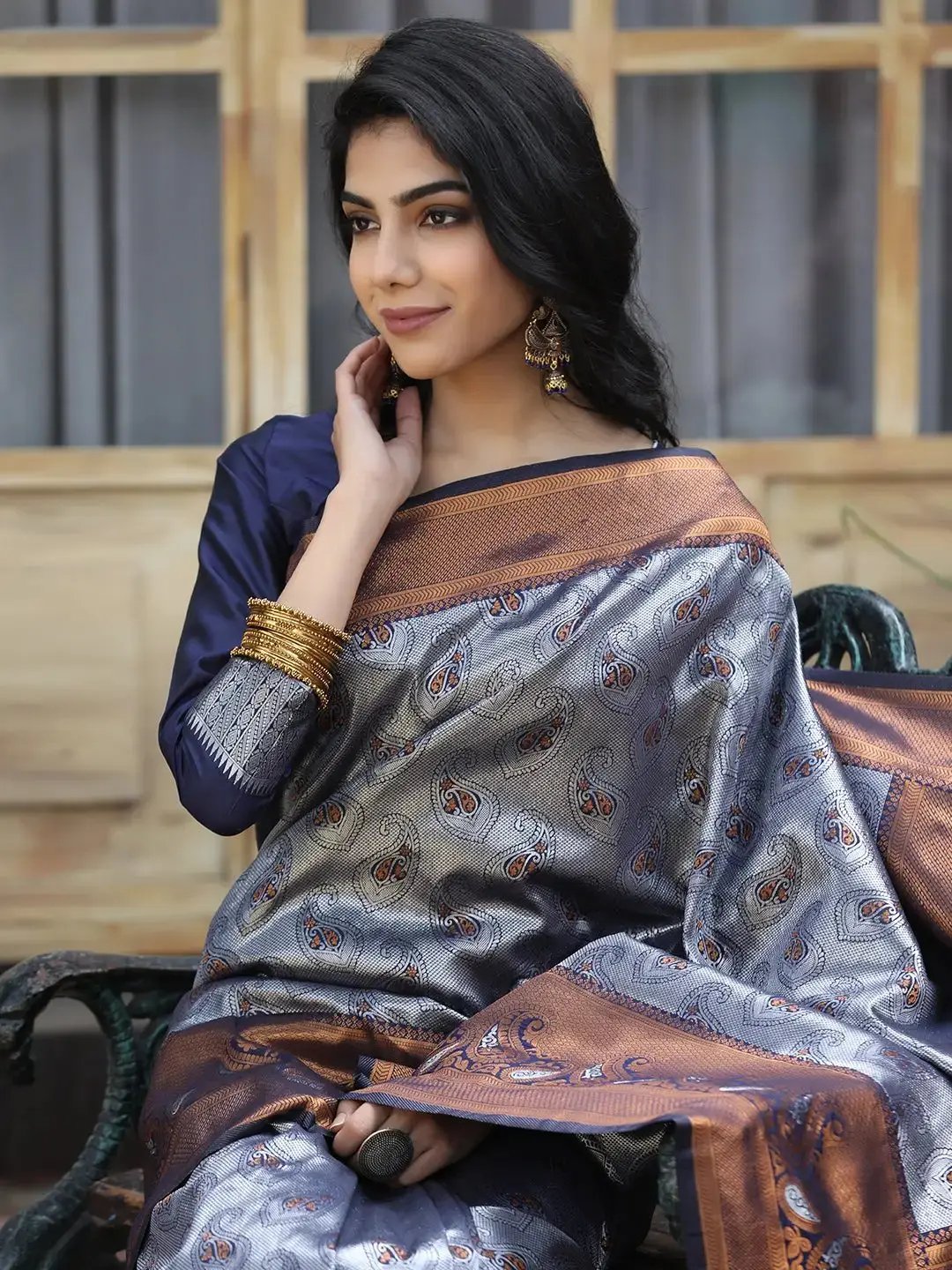 Exclusive Kanjivaram Silk Saree With Zari Work