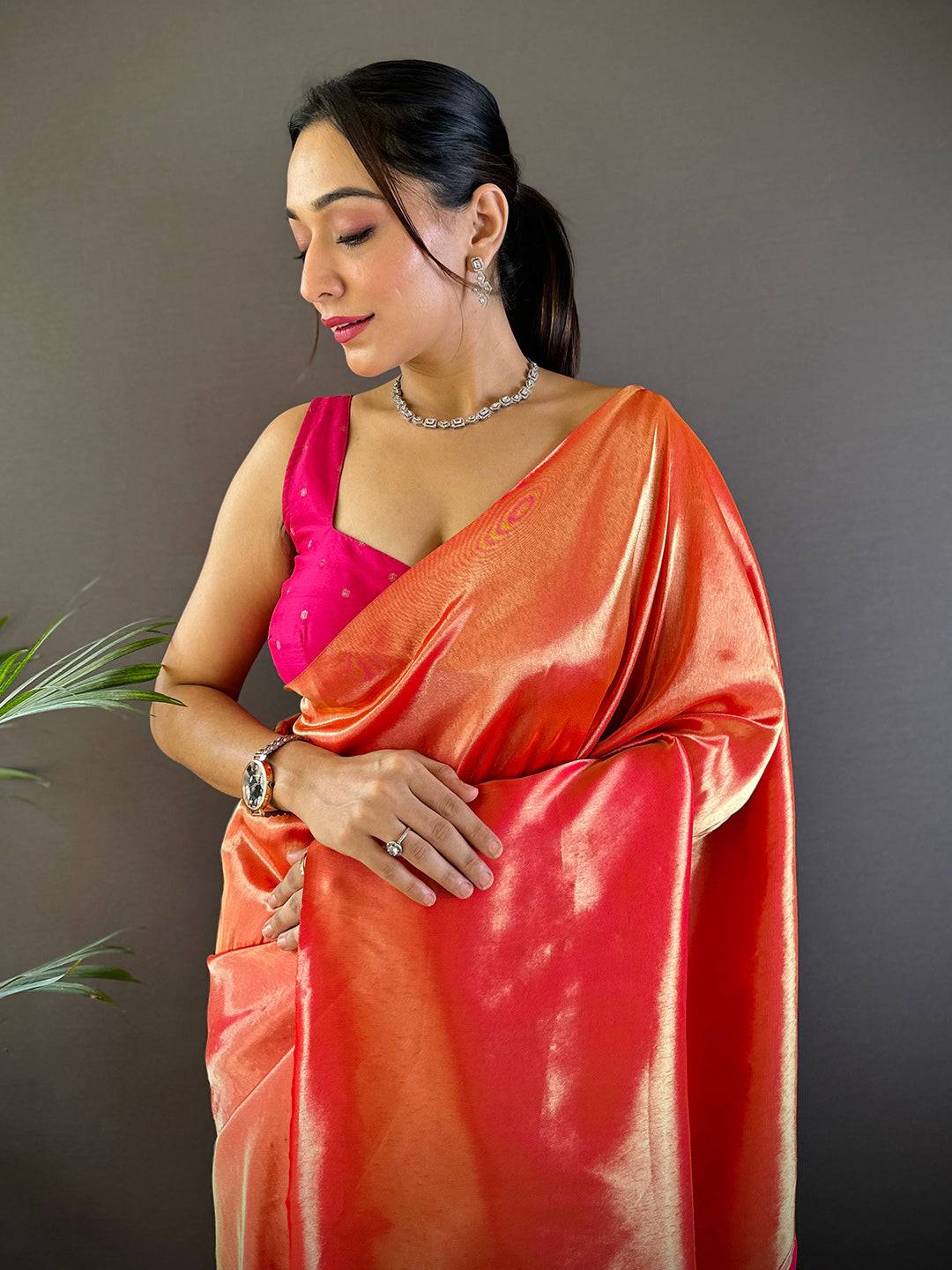 Red Elegance Kanjivaram Saree