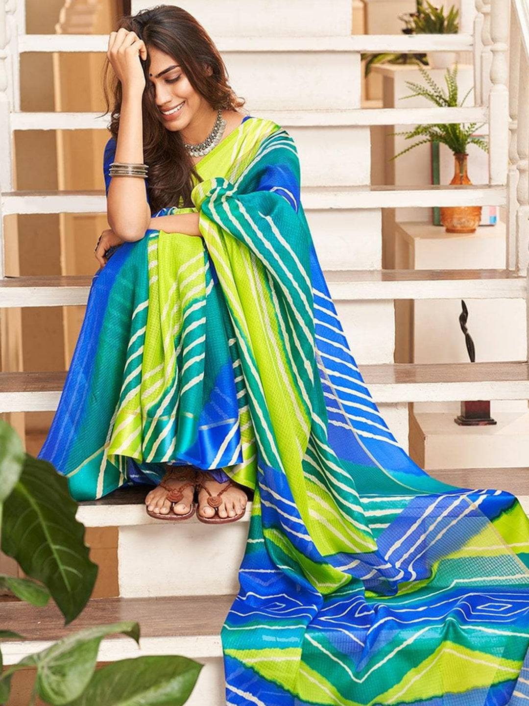 Radiant Batik Digital Print Saree