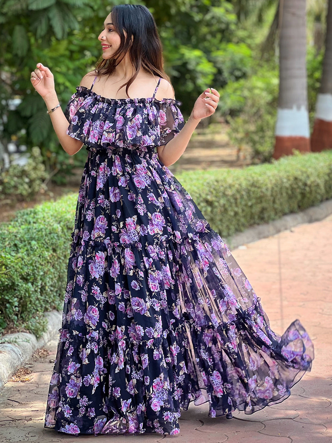 Blossom Off-Shoulder Dress