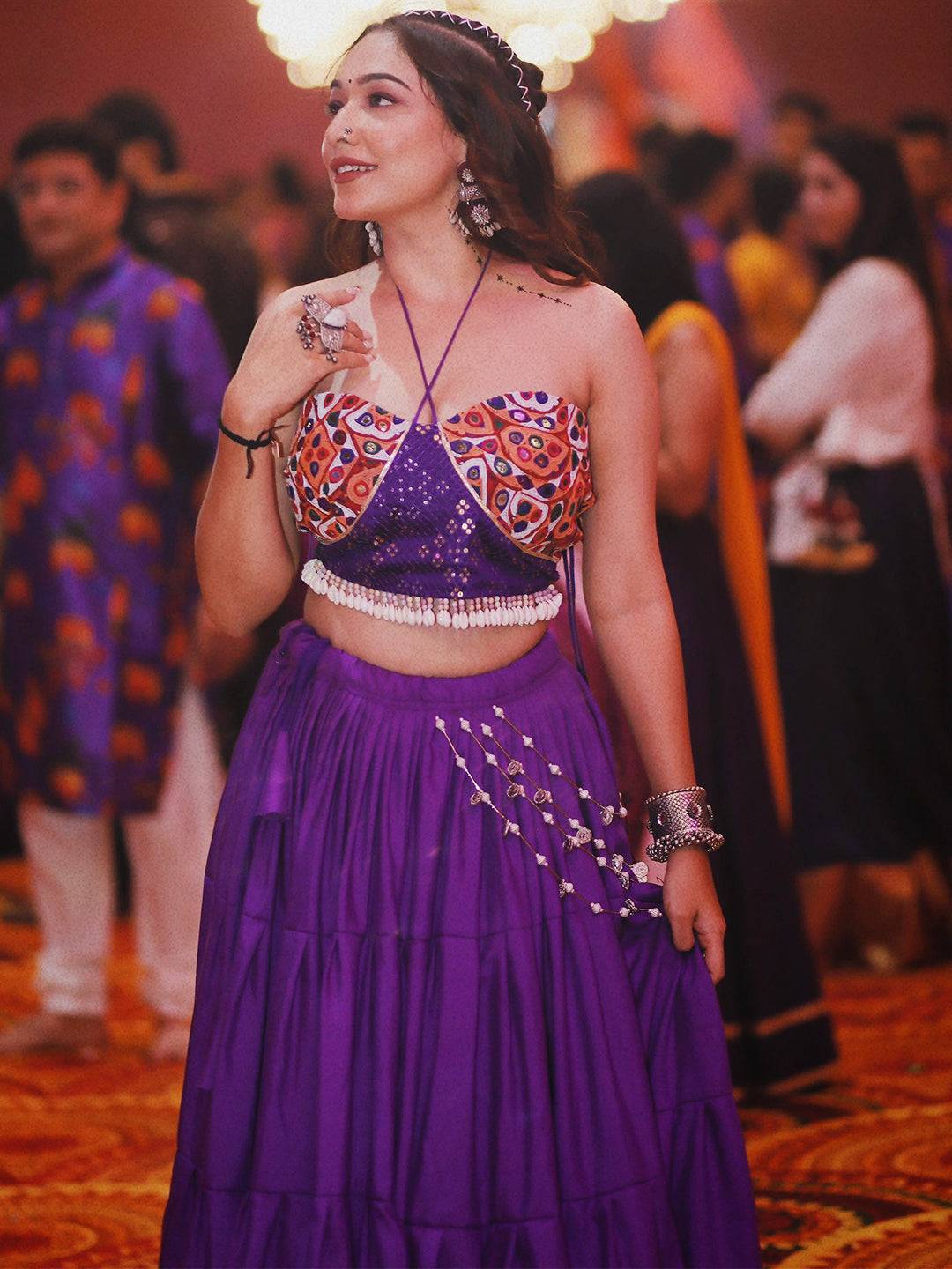 The Regal Purple Lehenga