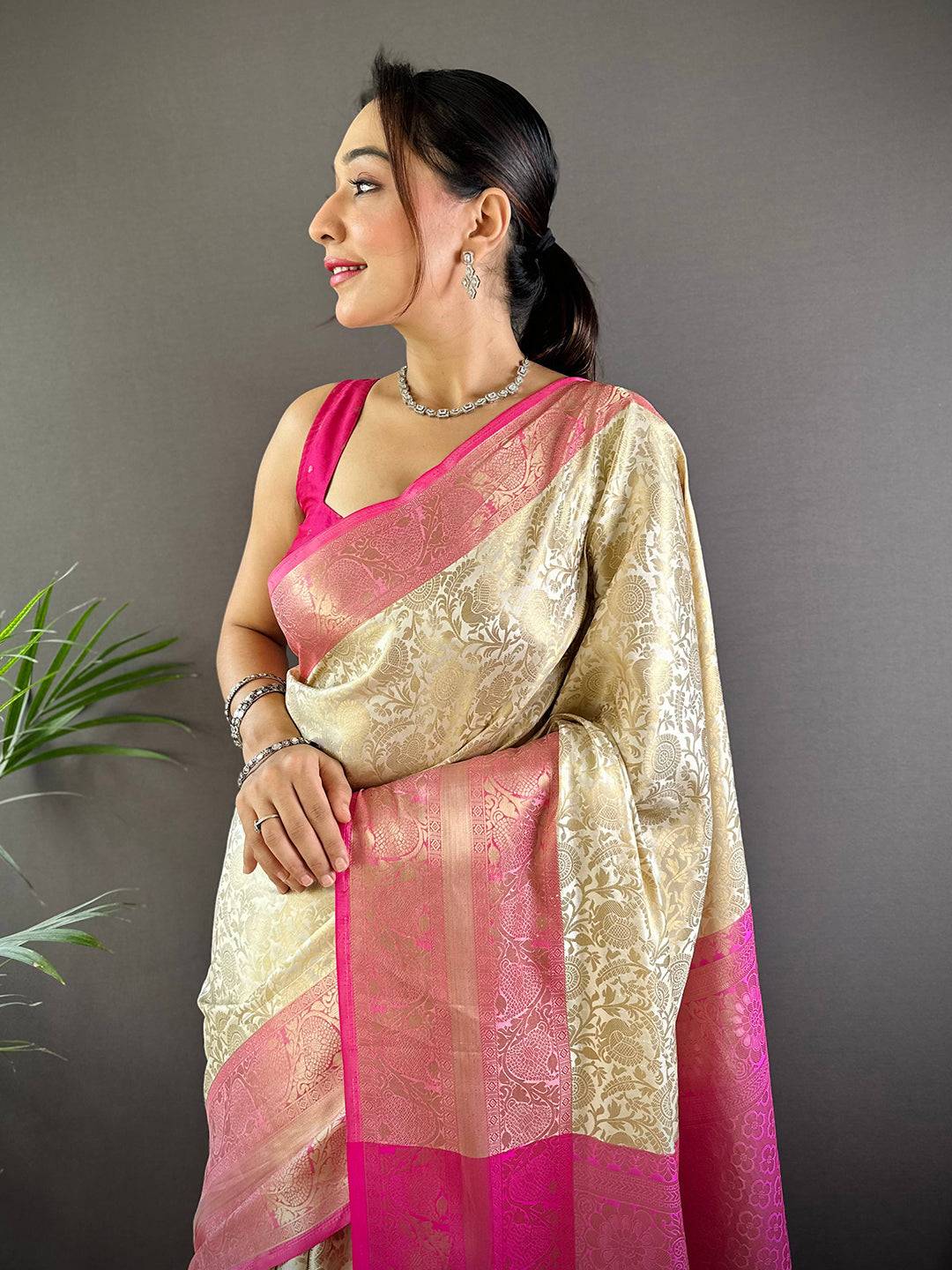 Royal Banarasi Kora Katan Silk Saree