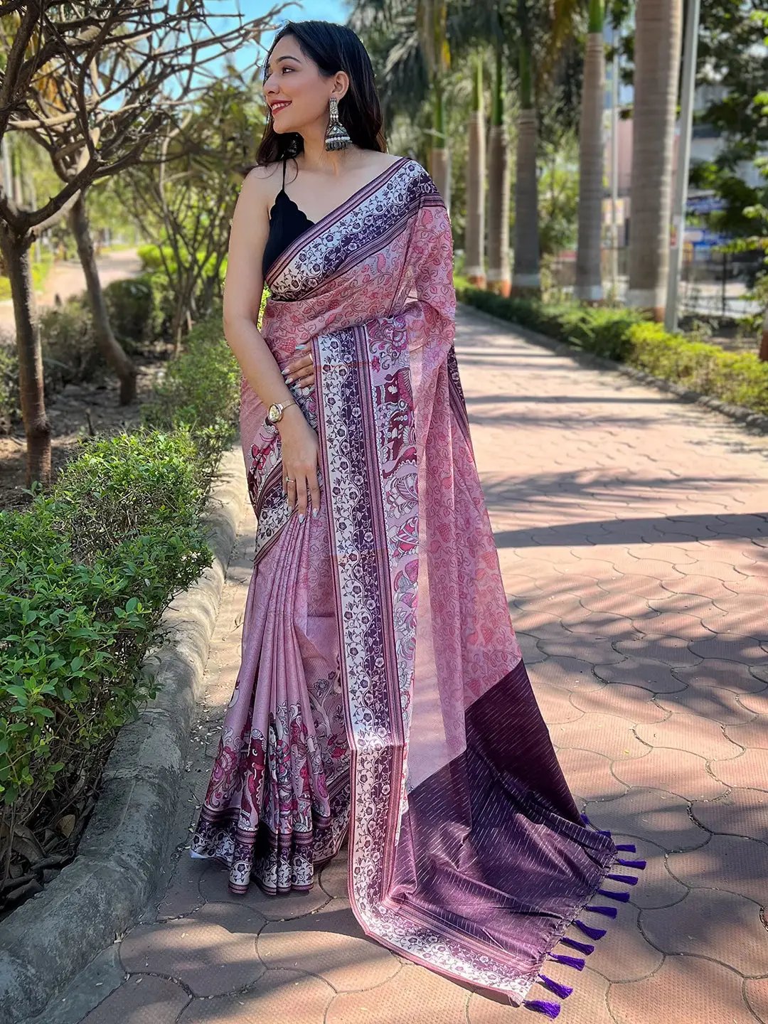 Purple wedding sarees collection best sale