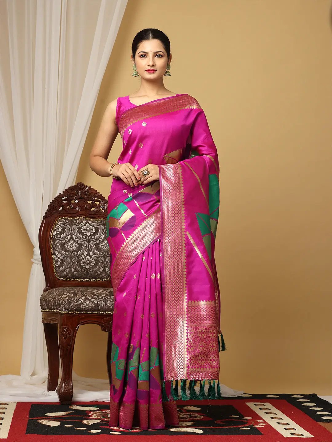 Banarasi Katan Silk Zari Design Saree