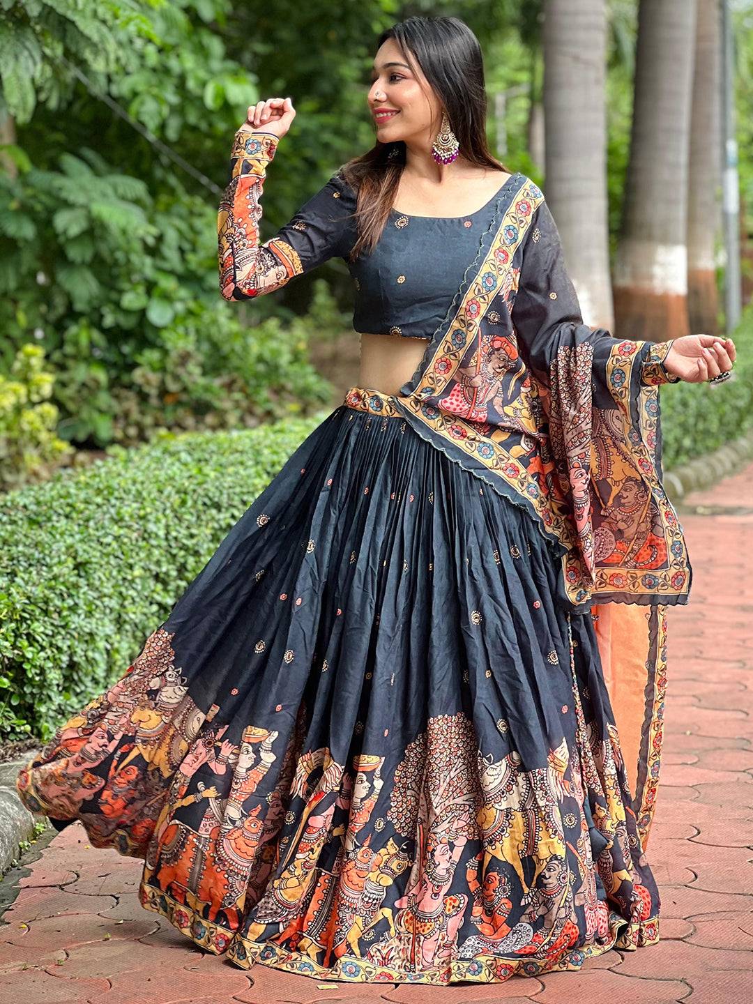 Heritage Kalamkari Lehenga Set