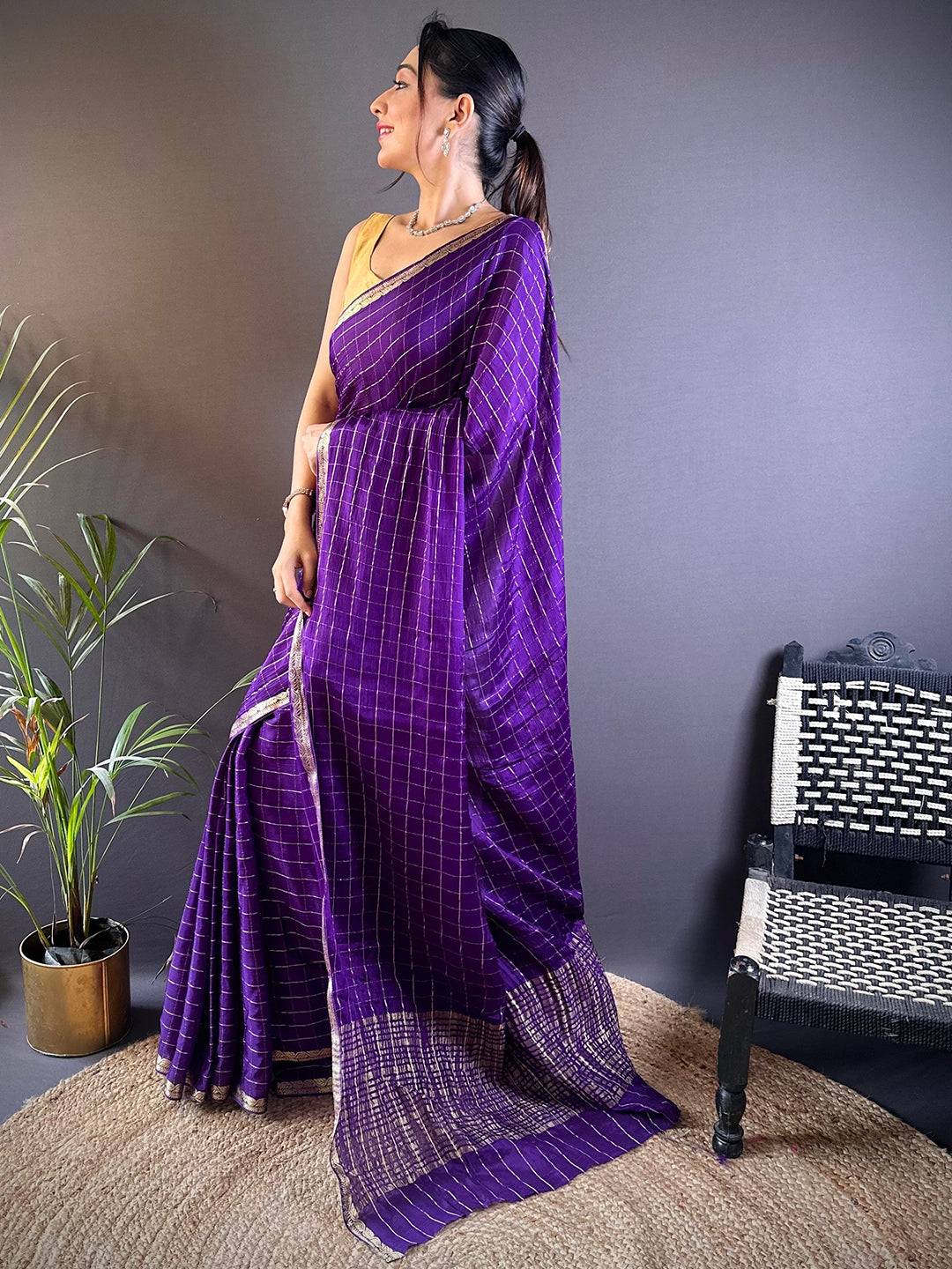 Heritage Viscose Zari Weaving Saree