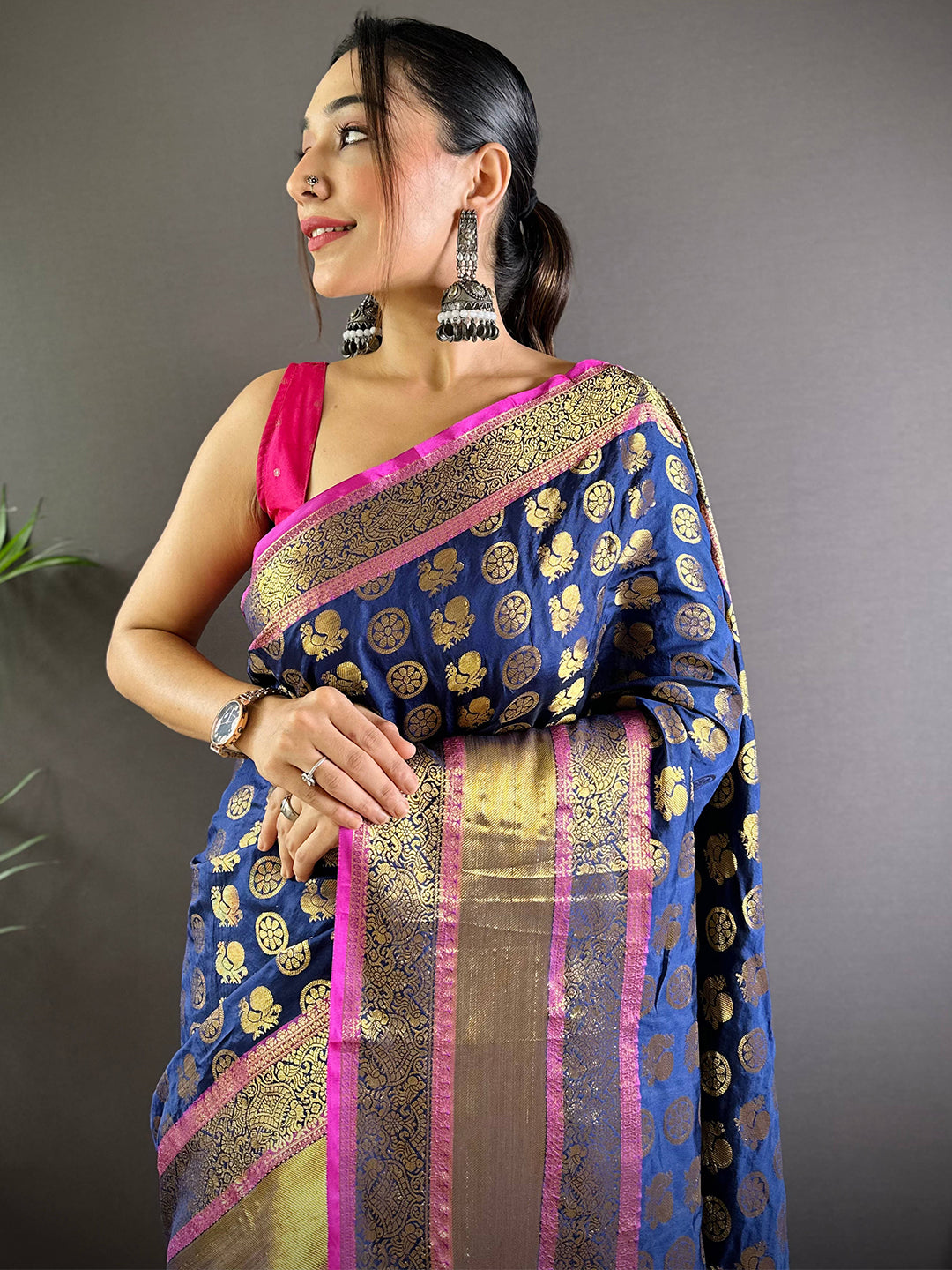 Heritage Gold Zari Kanjeevaram Silk Saree