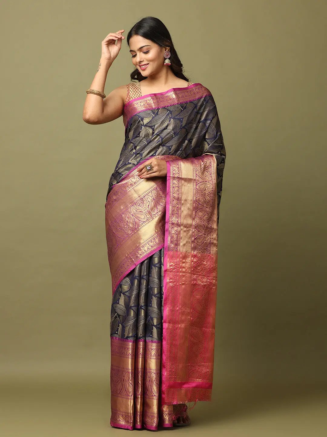 Banarasi Pattu Self Zari Weaving Saree