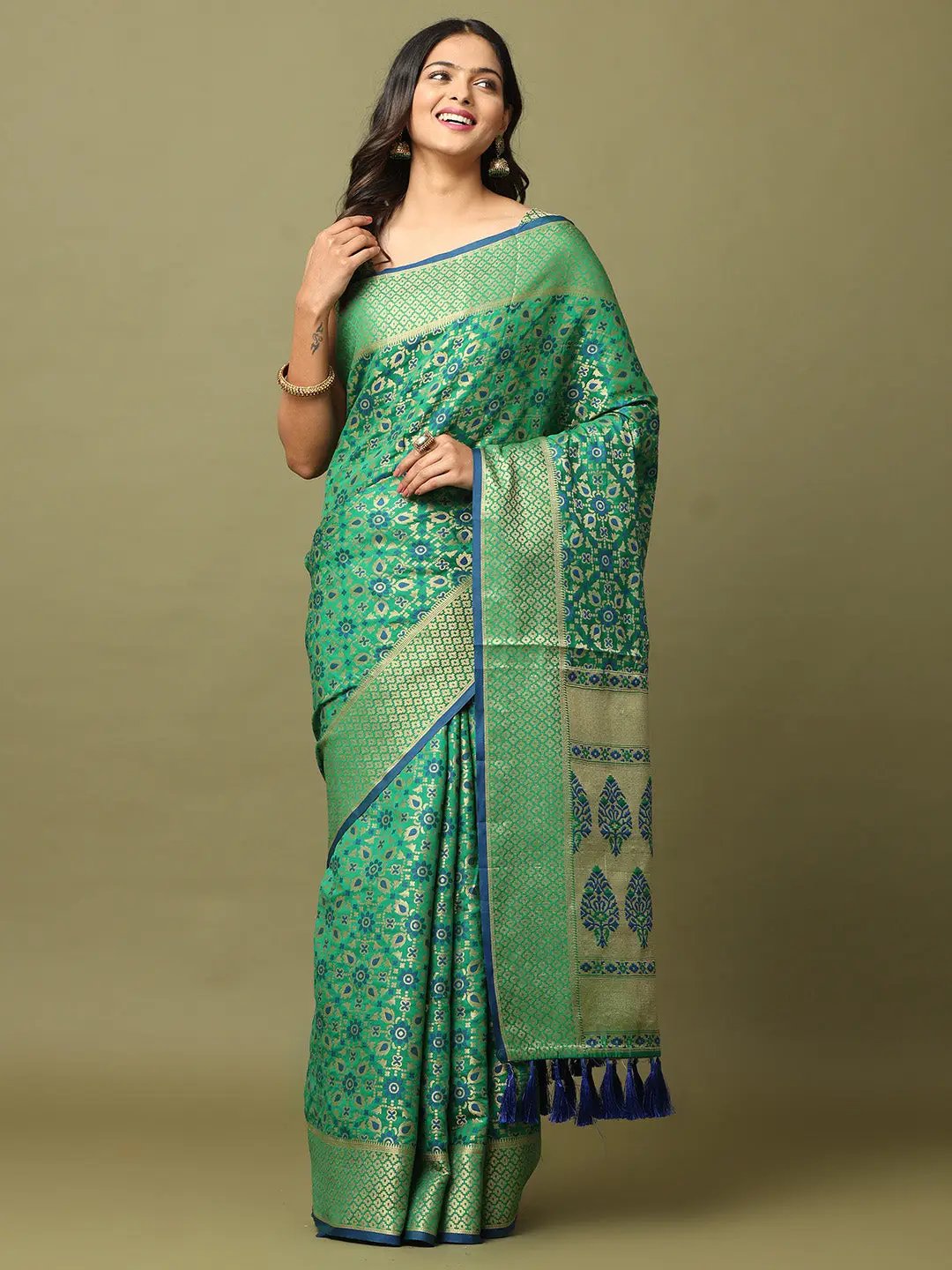 Soft Banarasi Patola Zari Saree for Party 