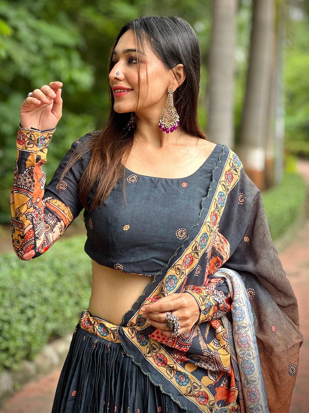 Heritage Kalamkari Lehenga Set